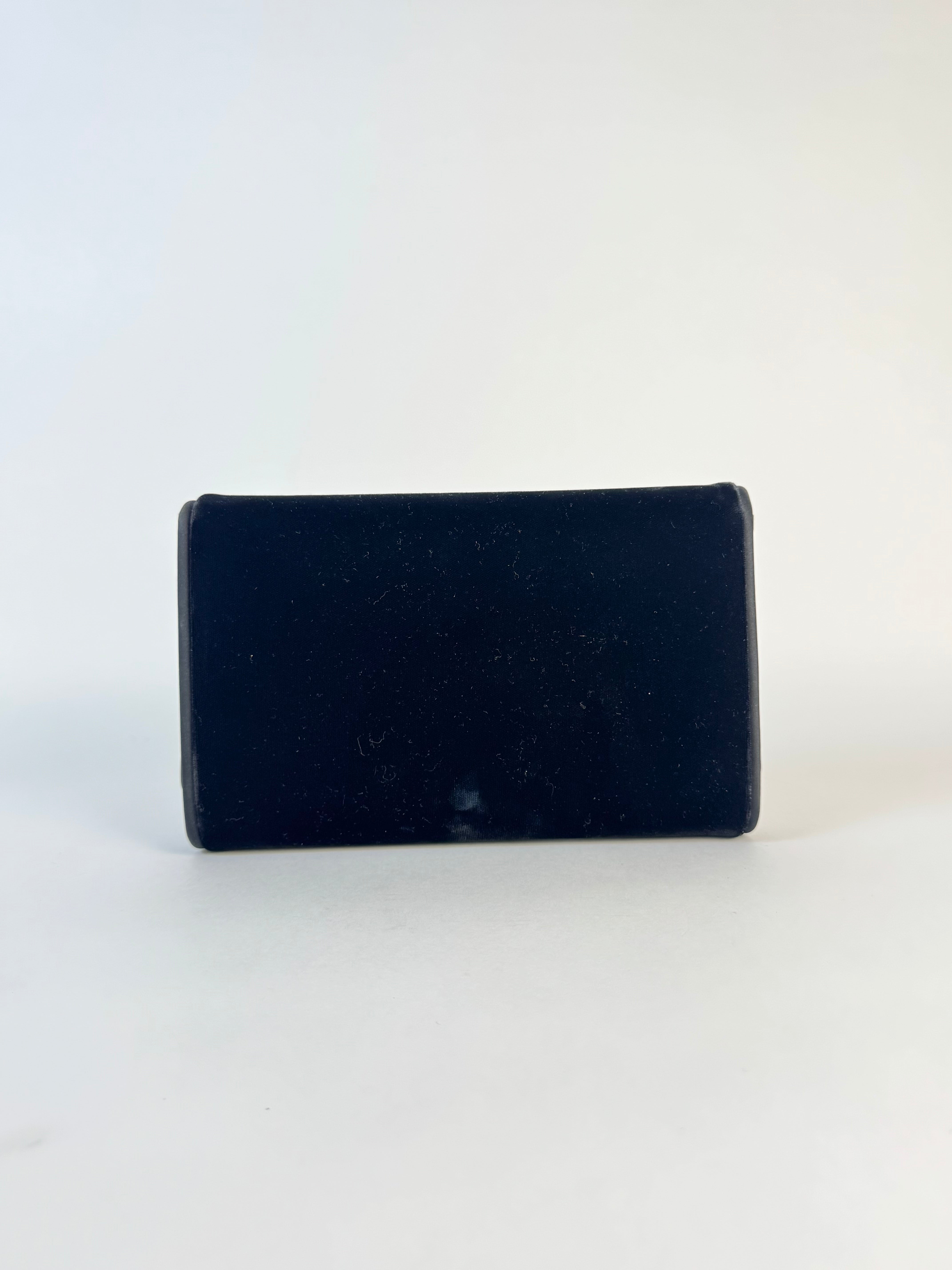 Gucci Velvet Interlocking GG Logo Clutch