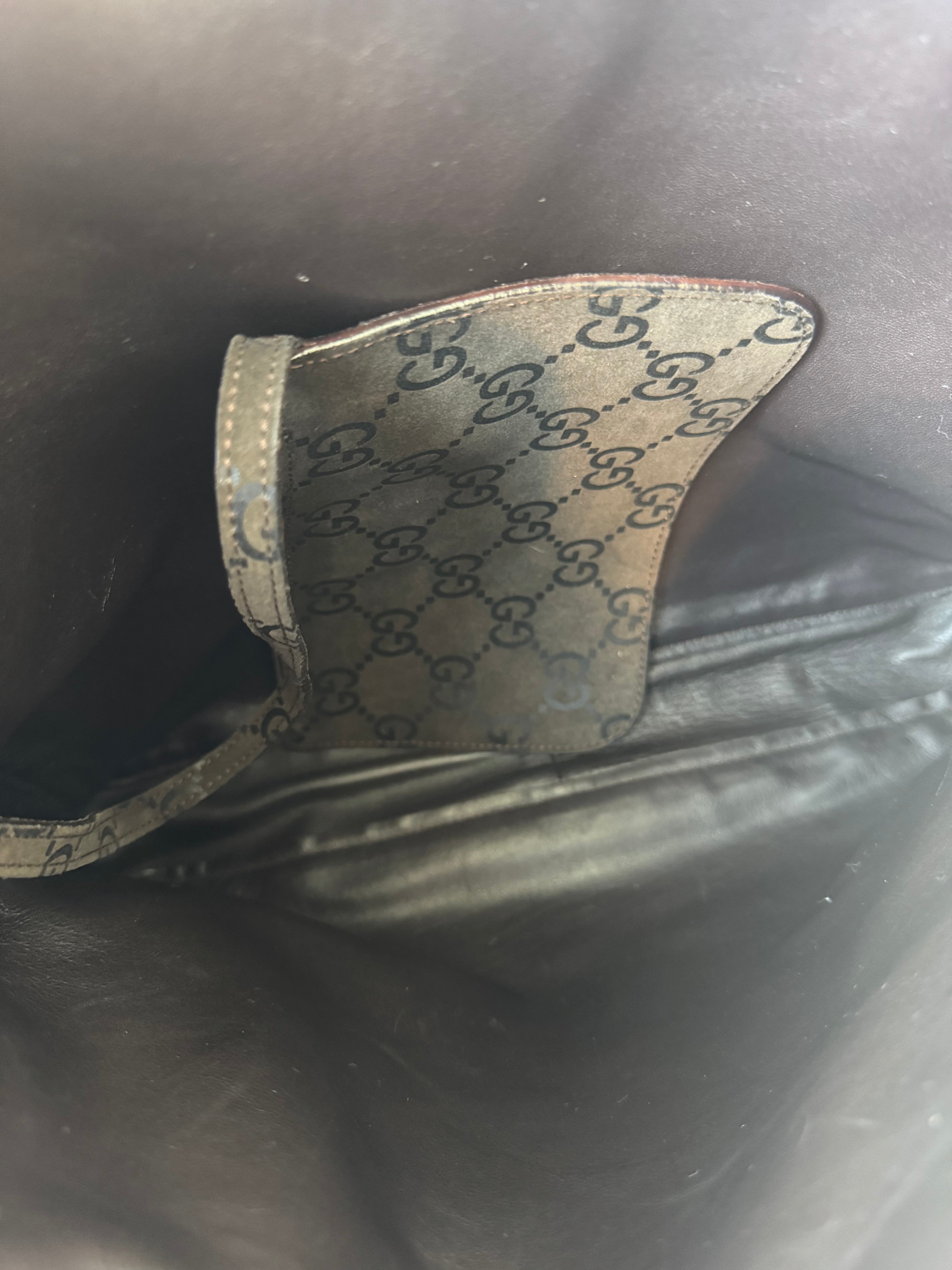 Gucci Tom Ford Slim Horsebit Brown Suede GG Hobo Bag Best Seller