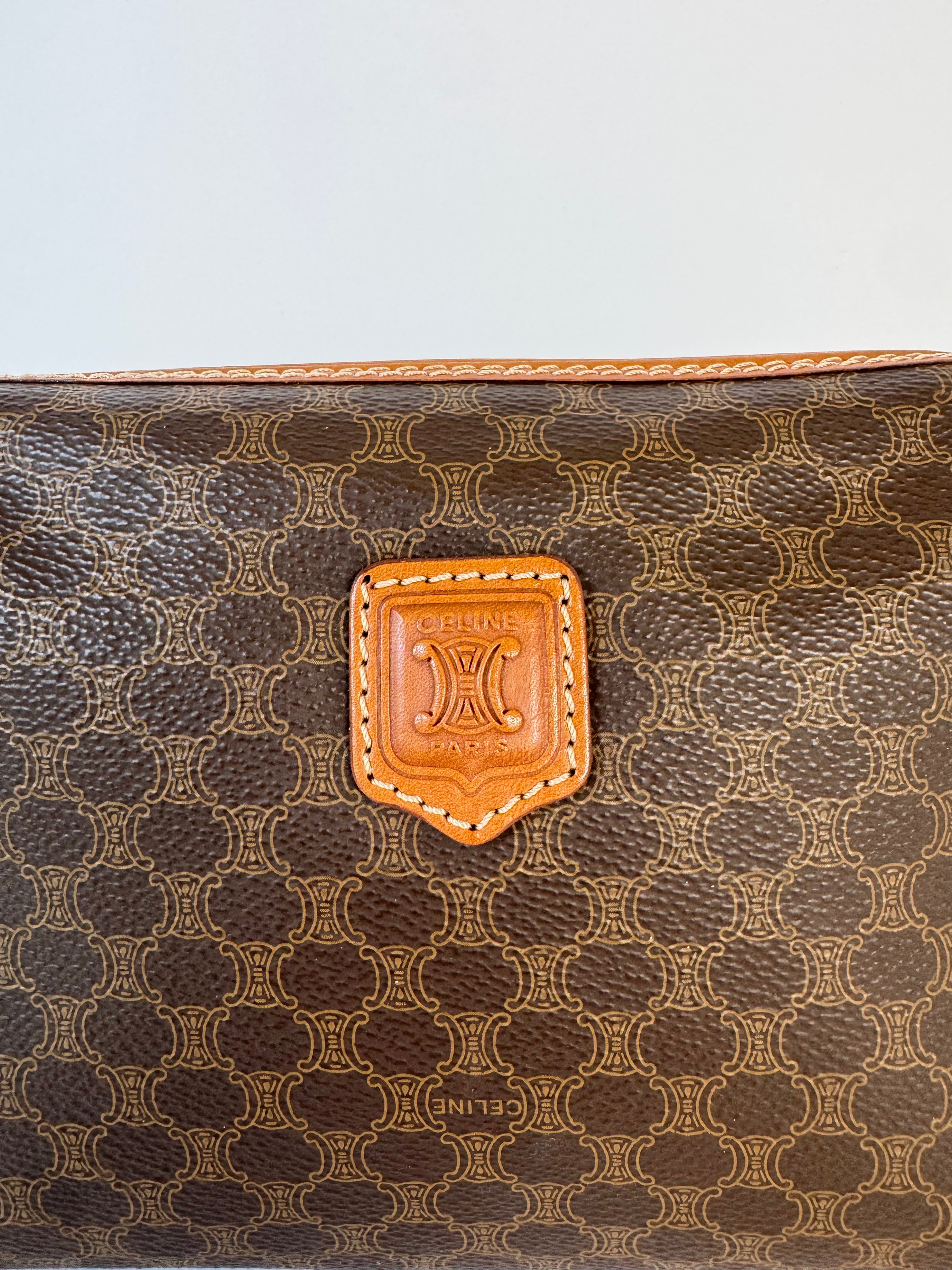 Celine Vintage Macadam Pouch Large