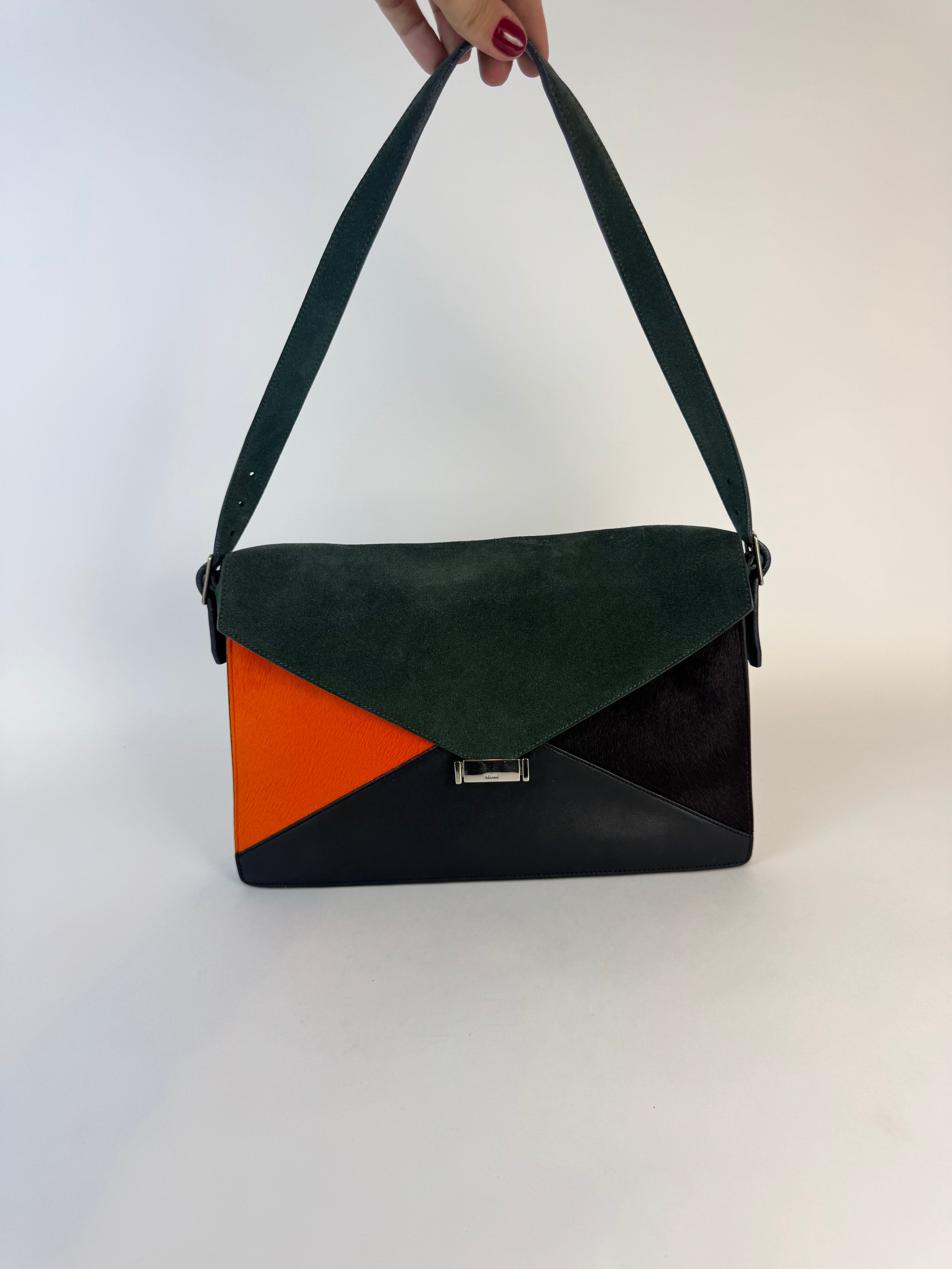 Celine Vintage Suede Shoulder Bag