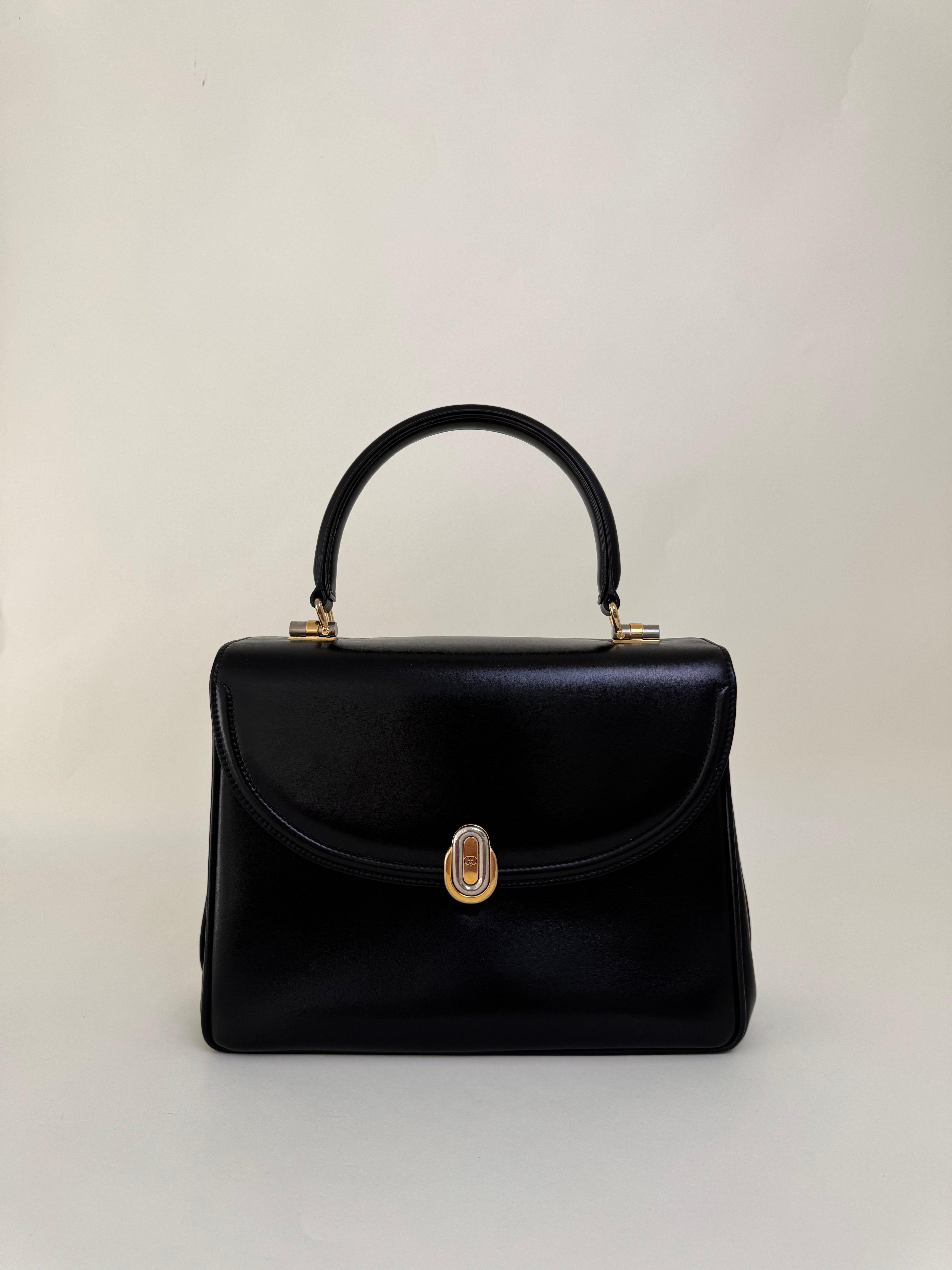 Gucci Black Leather Handbag