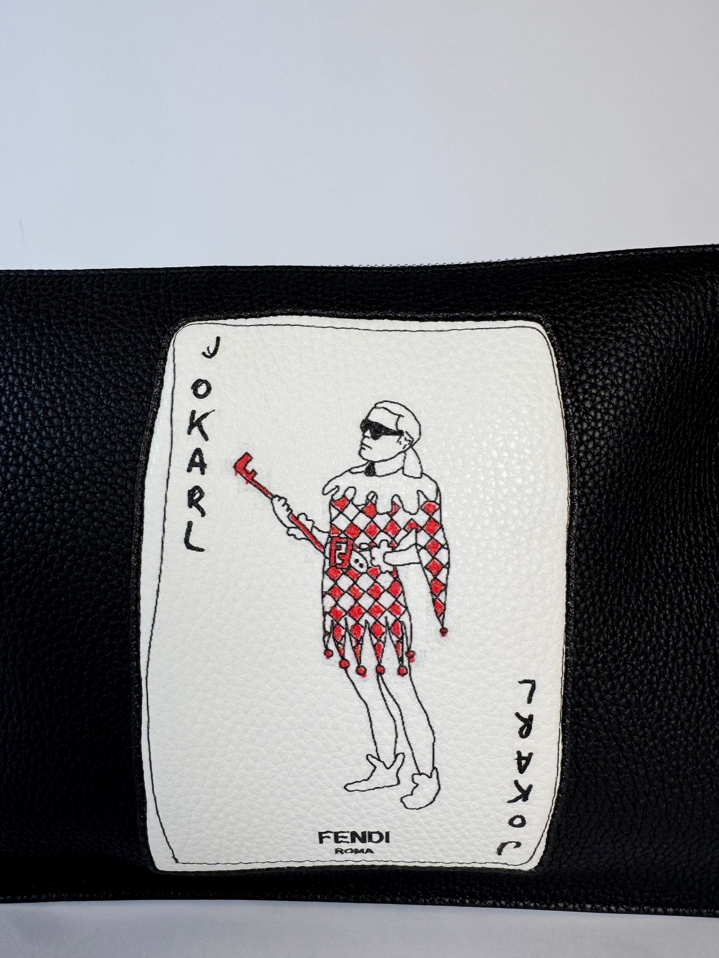Fendi Karl Joker Clutch Rare