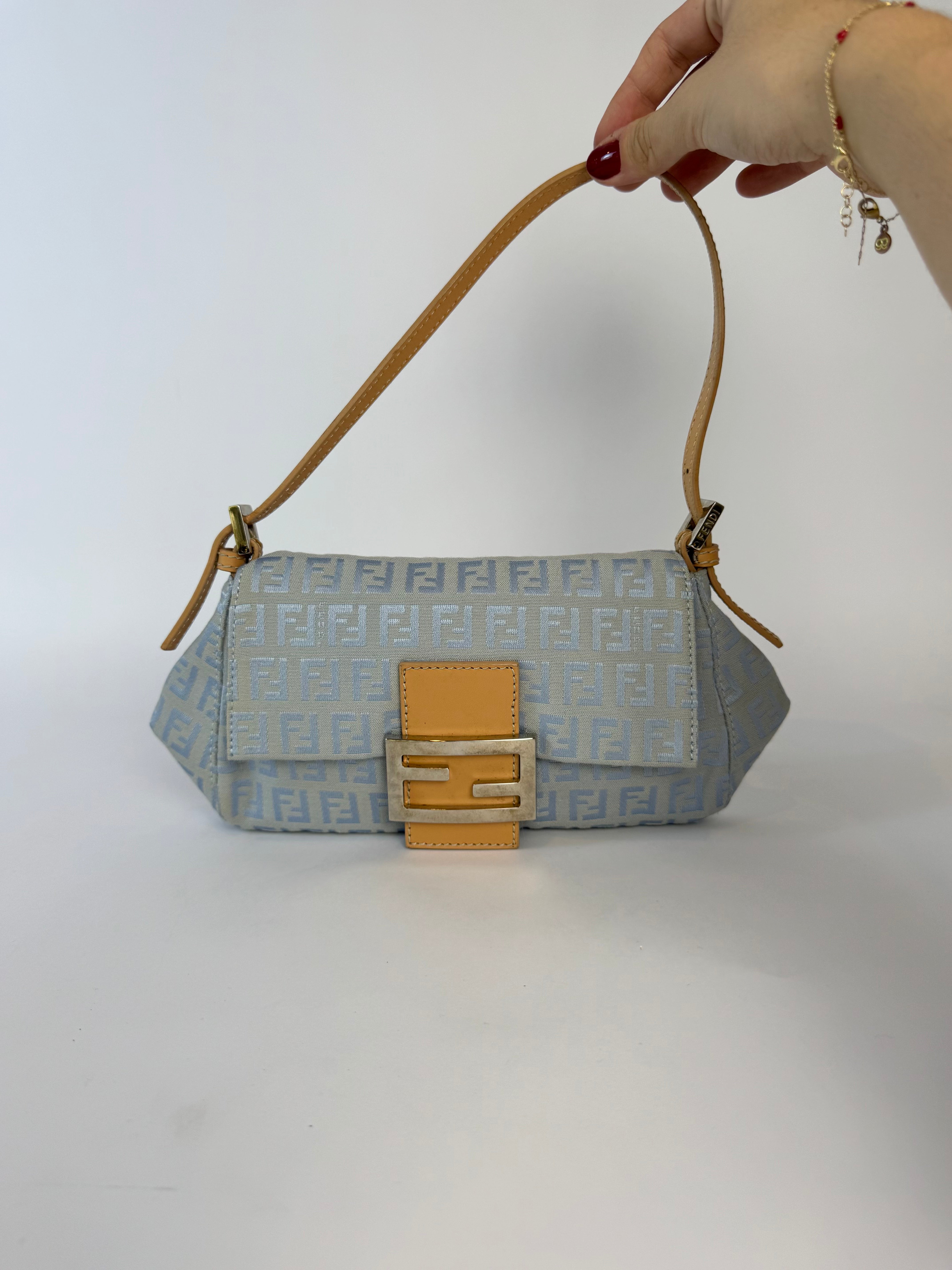 Fendi FF Zucca Canvas Mama Baguette