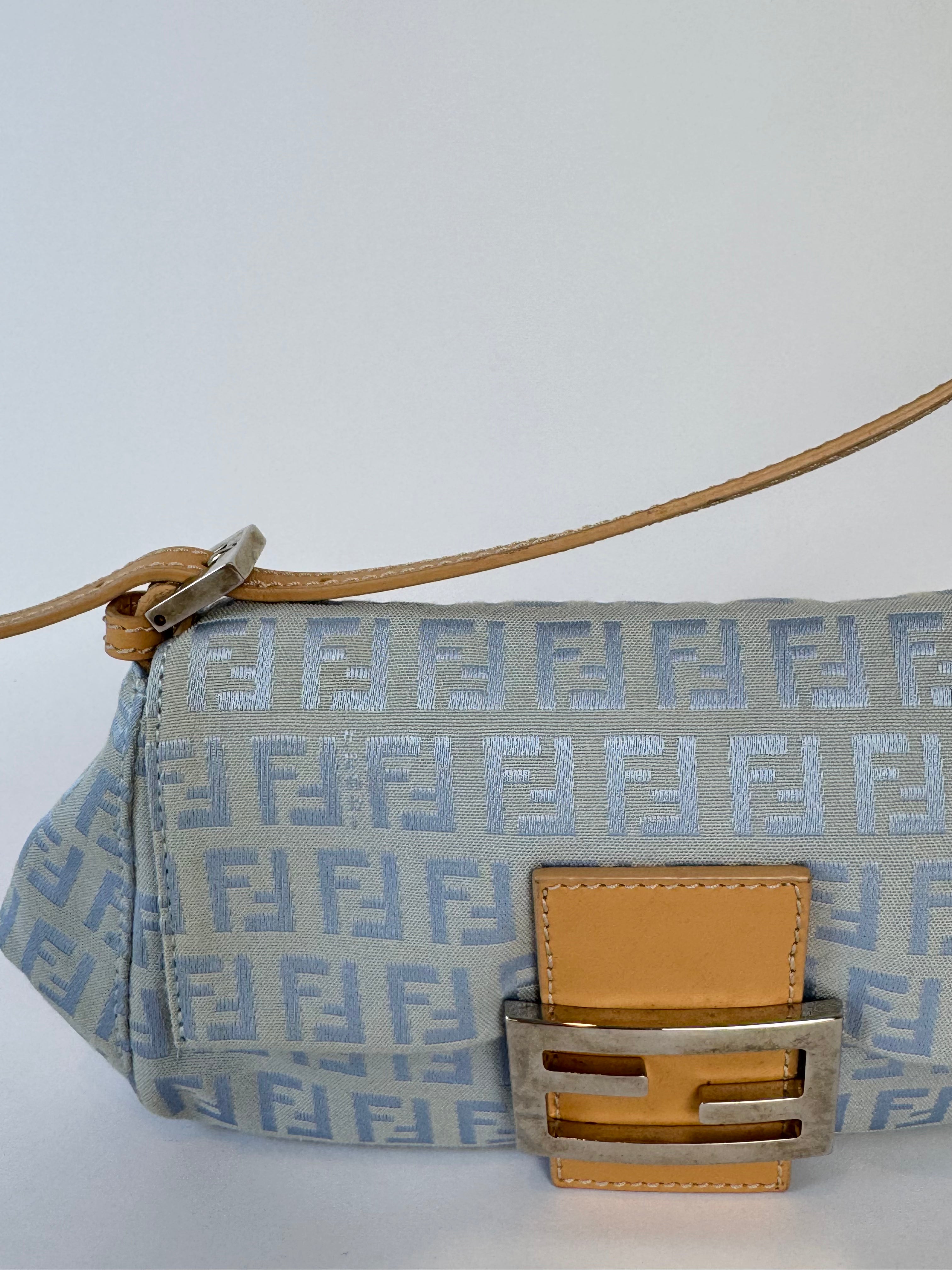 Fendi FF Zucca Canvas Mama Baguette