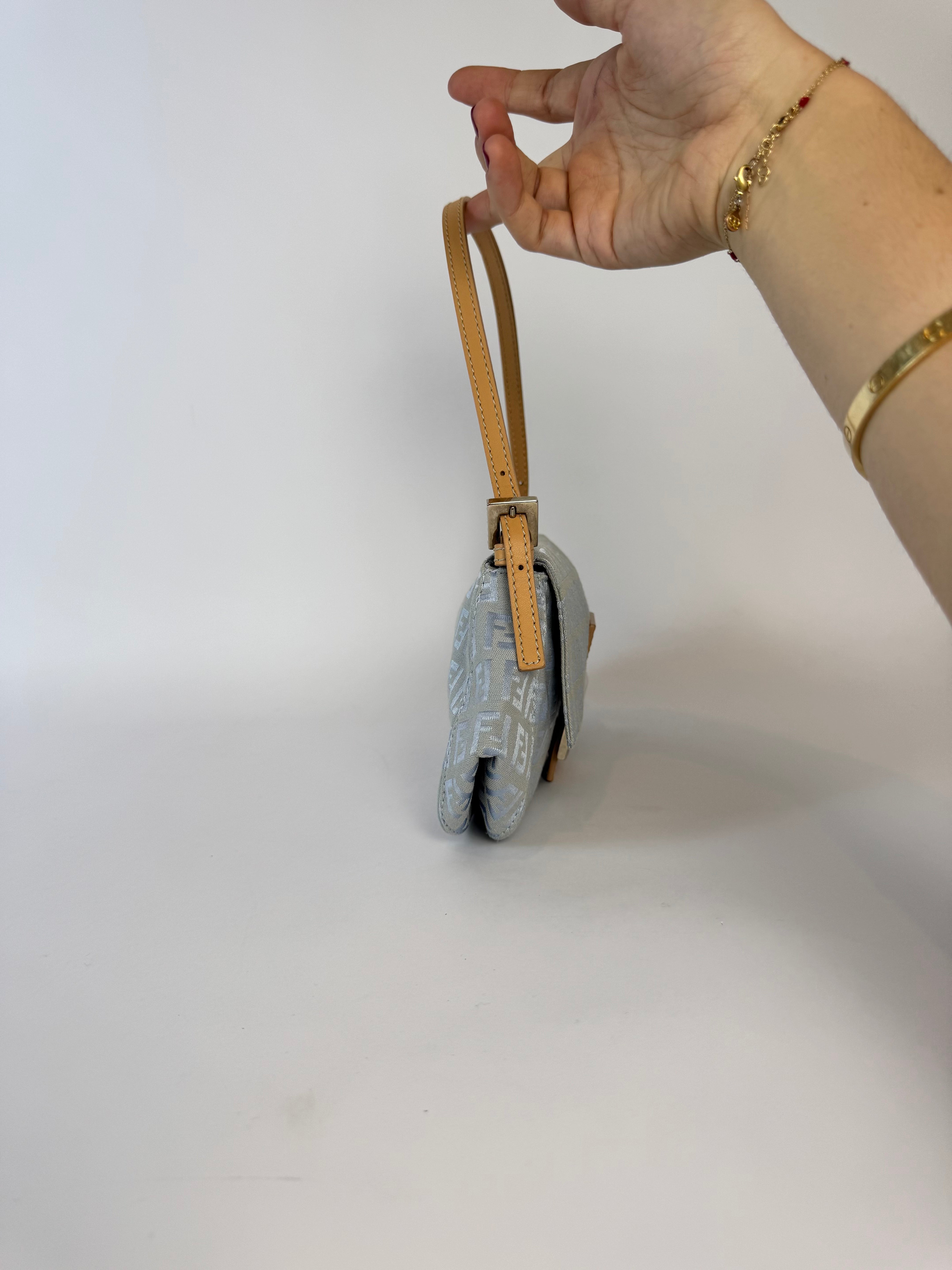 Fendi FF Zucca Canvas Mama Baguette