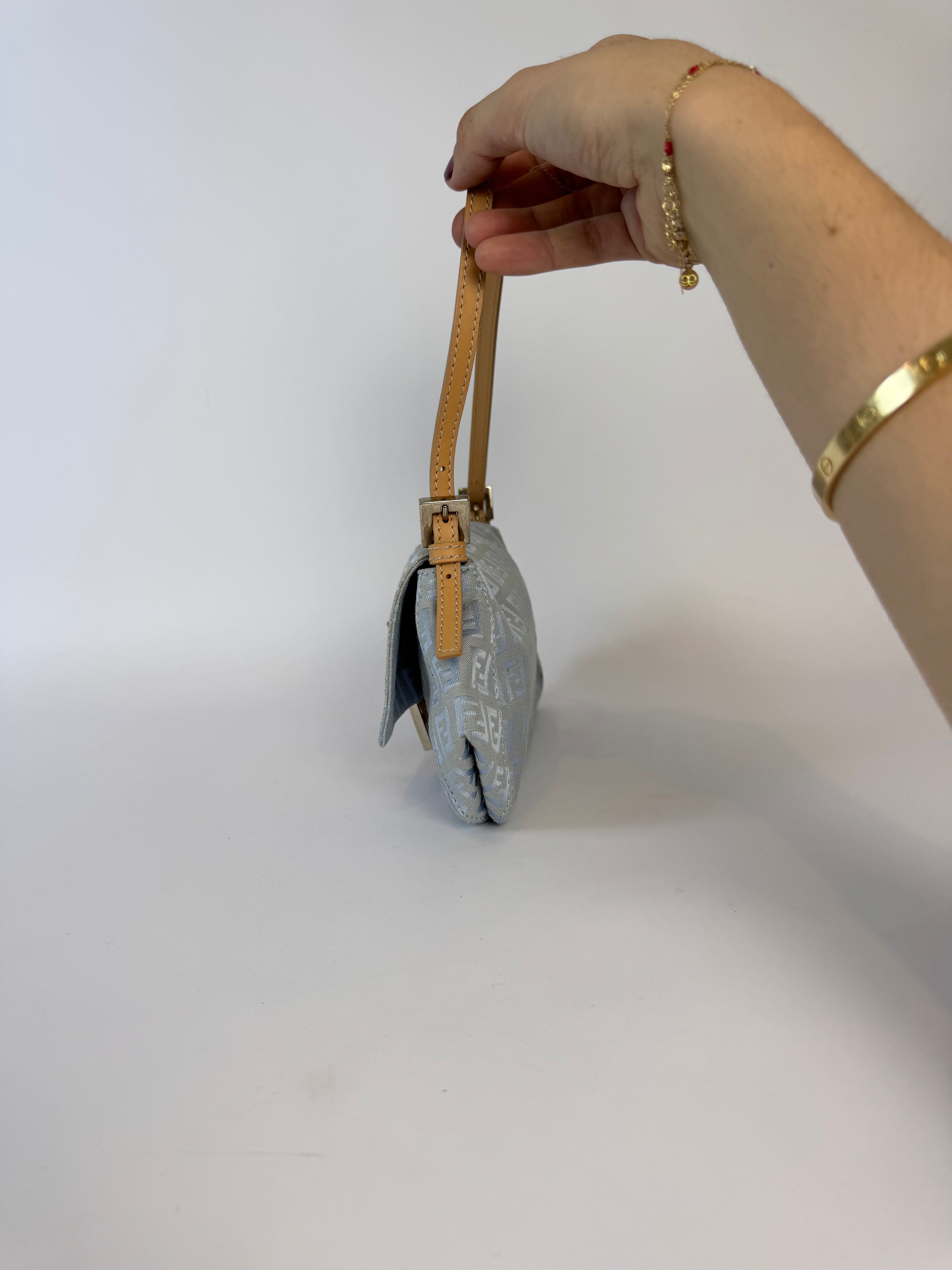 Fendi FF Zucca Canvas Mama Baguette