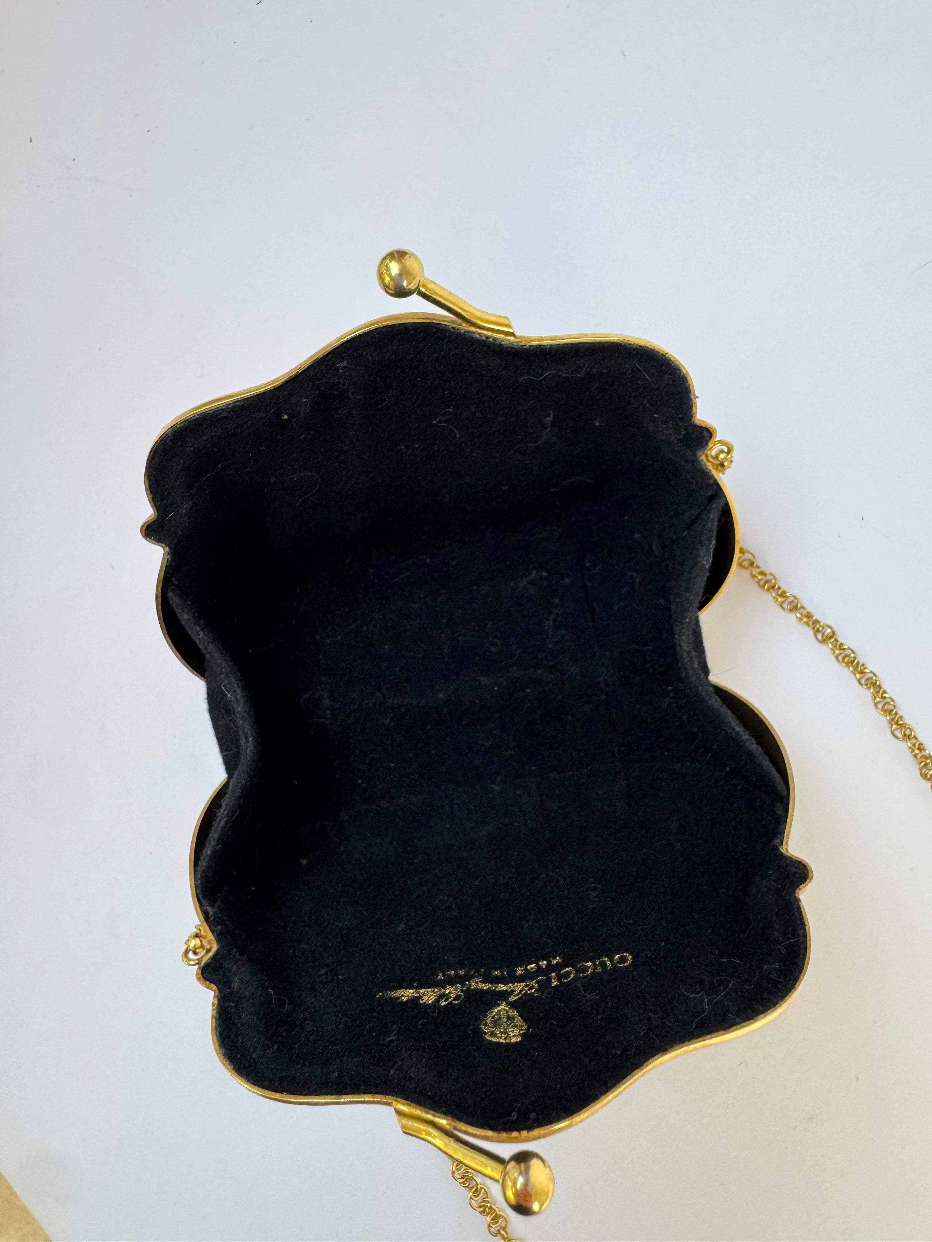 Gucci Gold Shell Clutch Rare Collector’s Piece