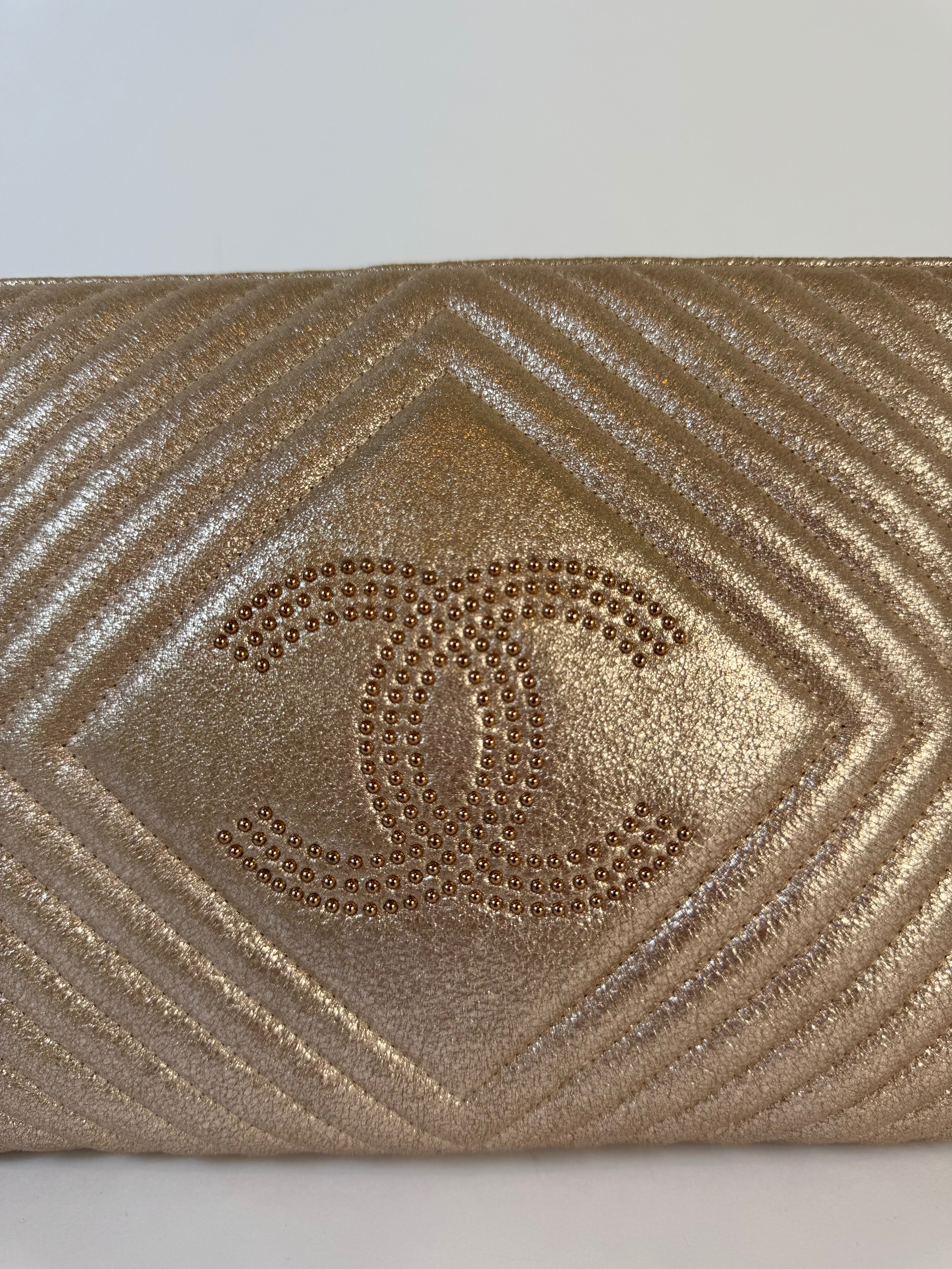 Chanel Chevron Clutch