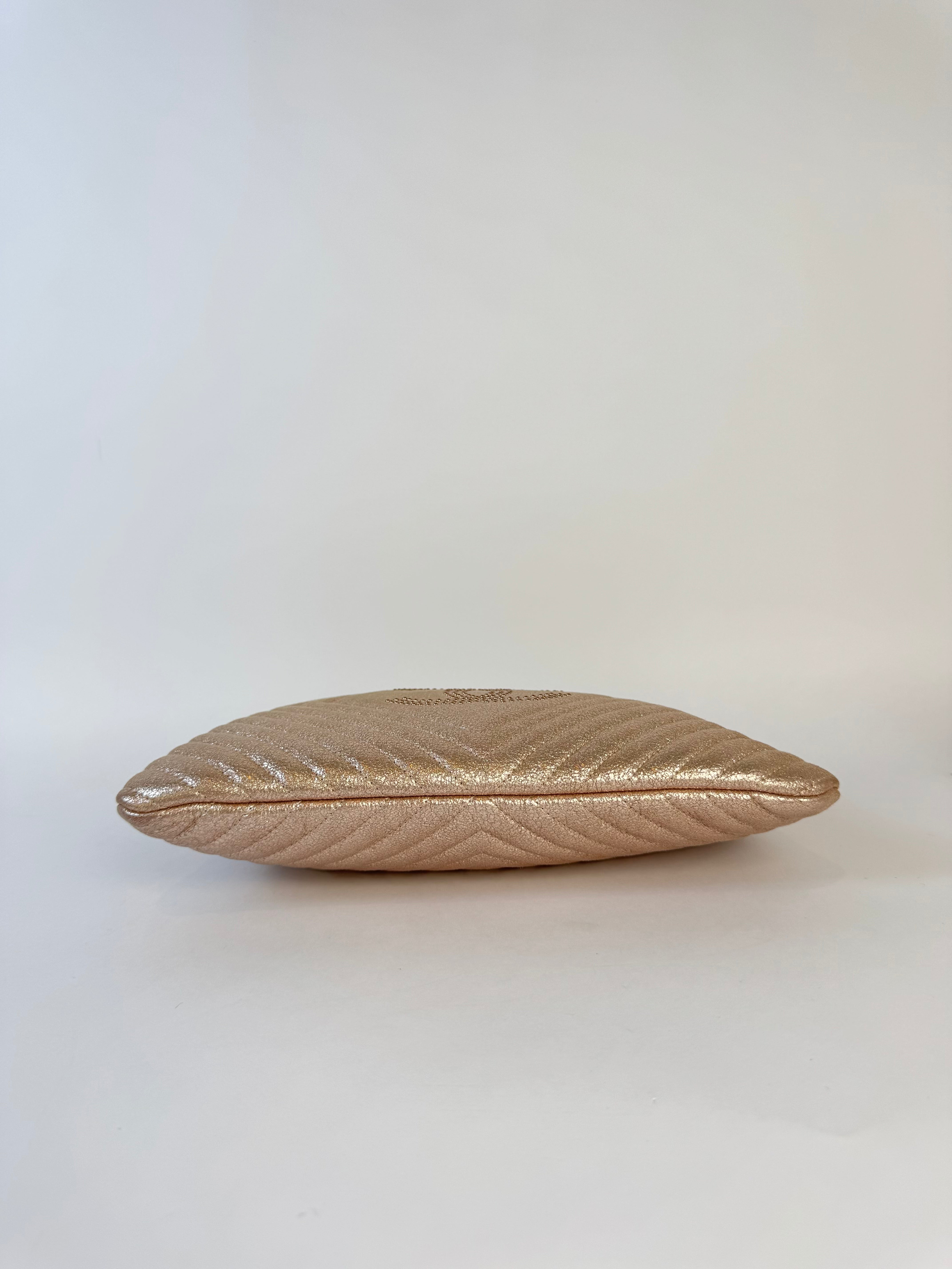 Chanel Chevron Clutch