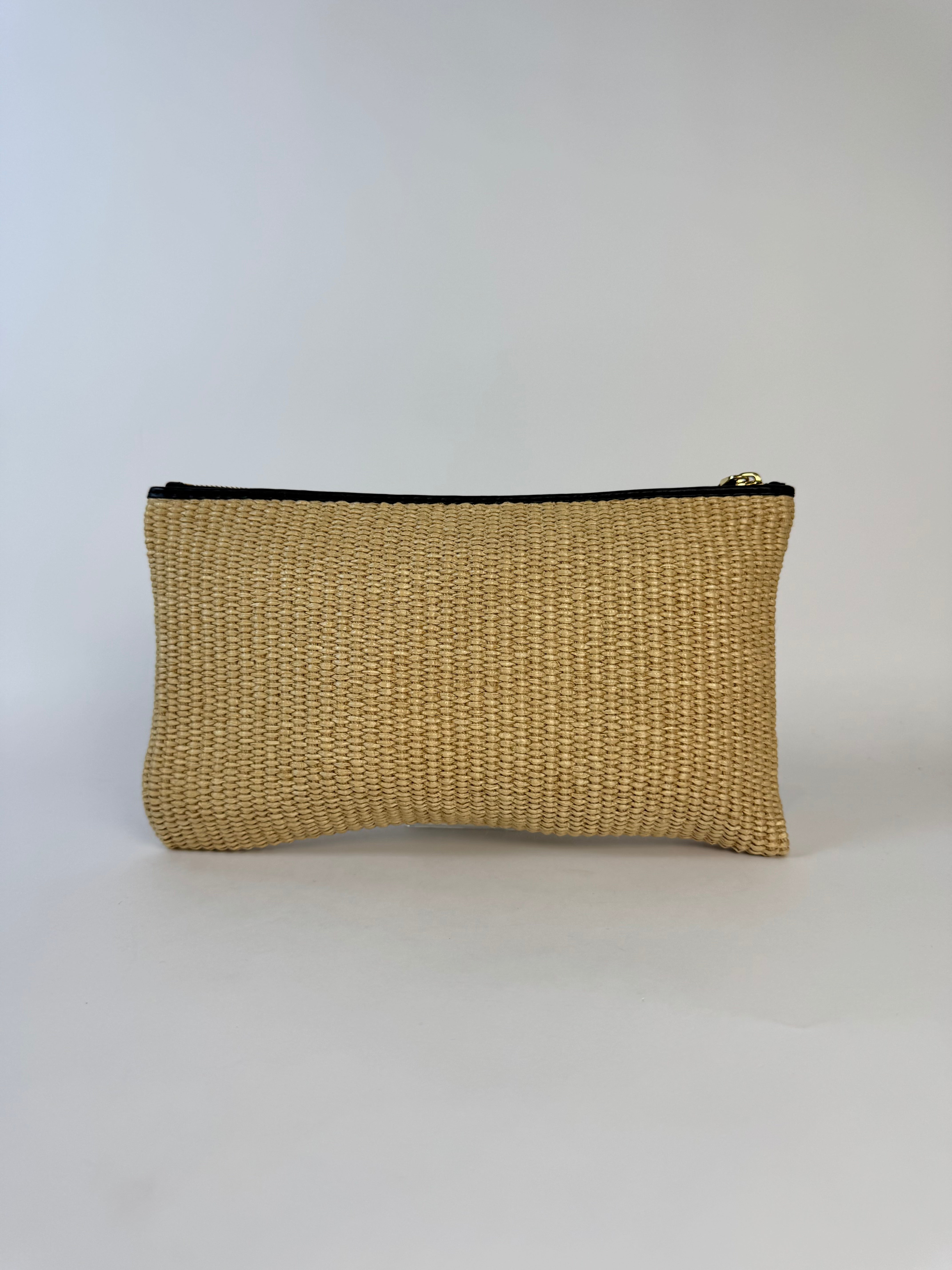 Fendi Raffia Clutch