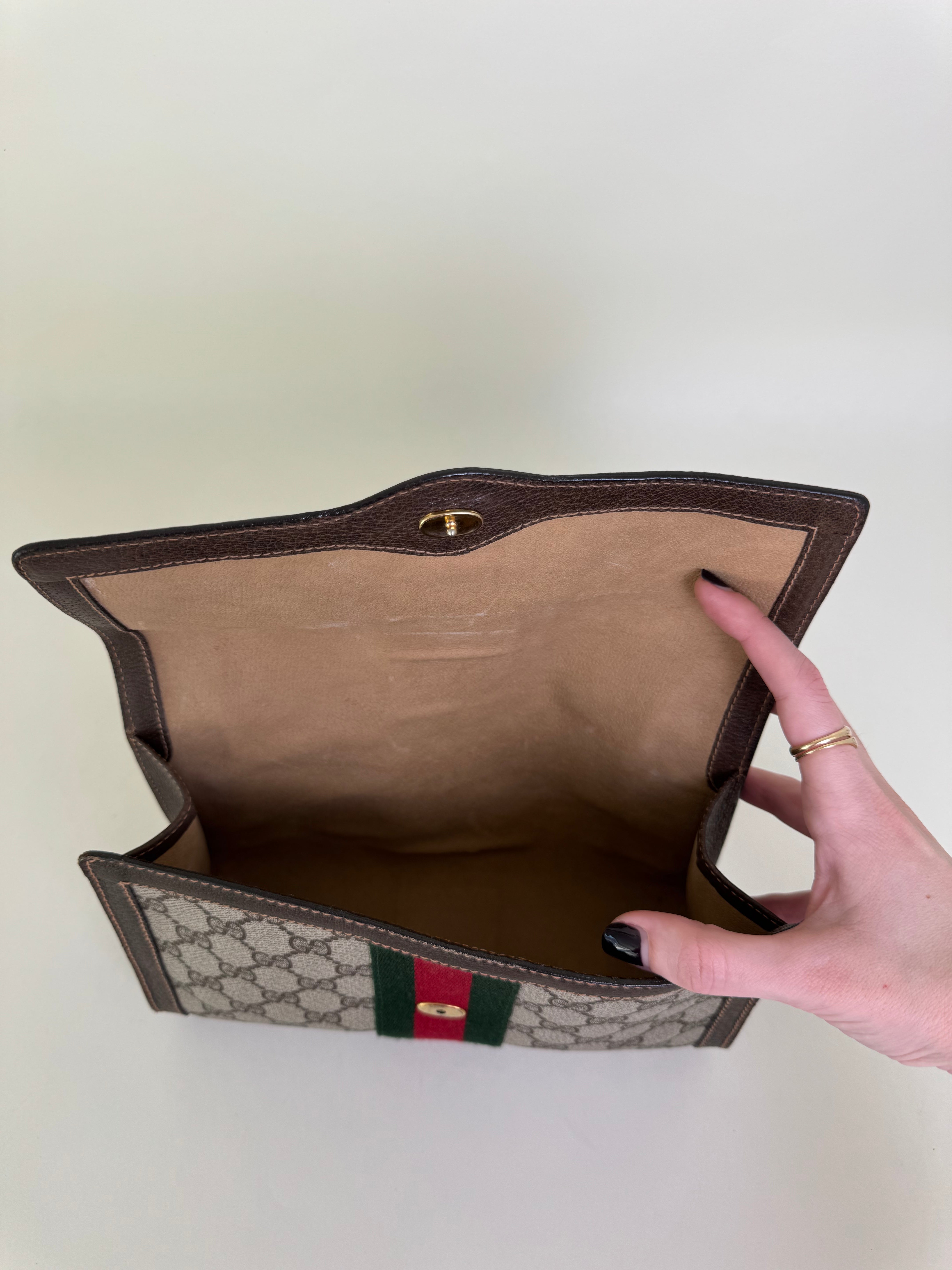 Gucci GG Canvas Clutch