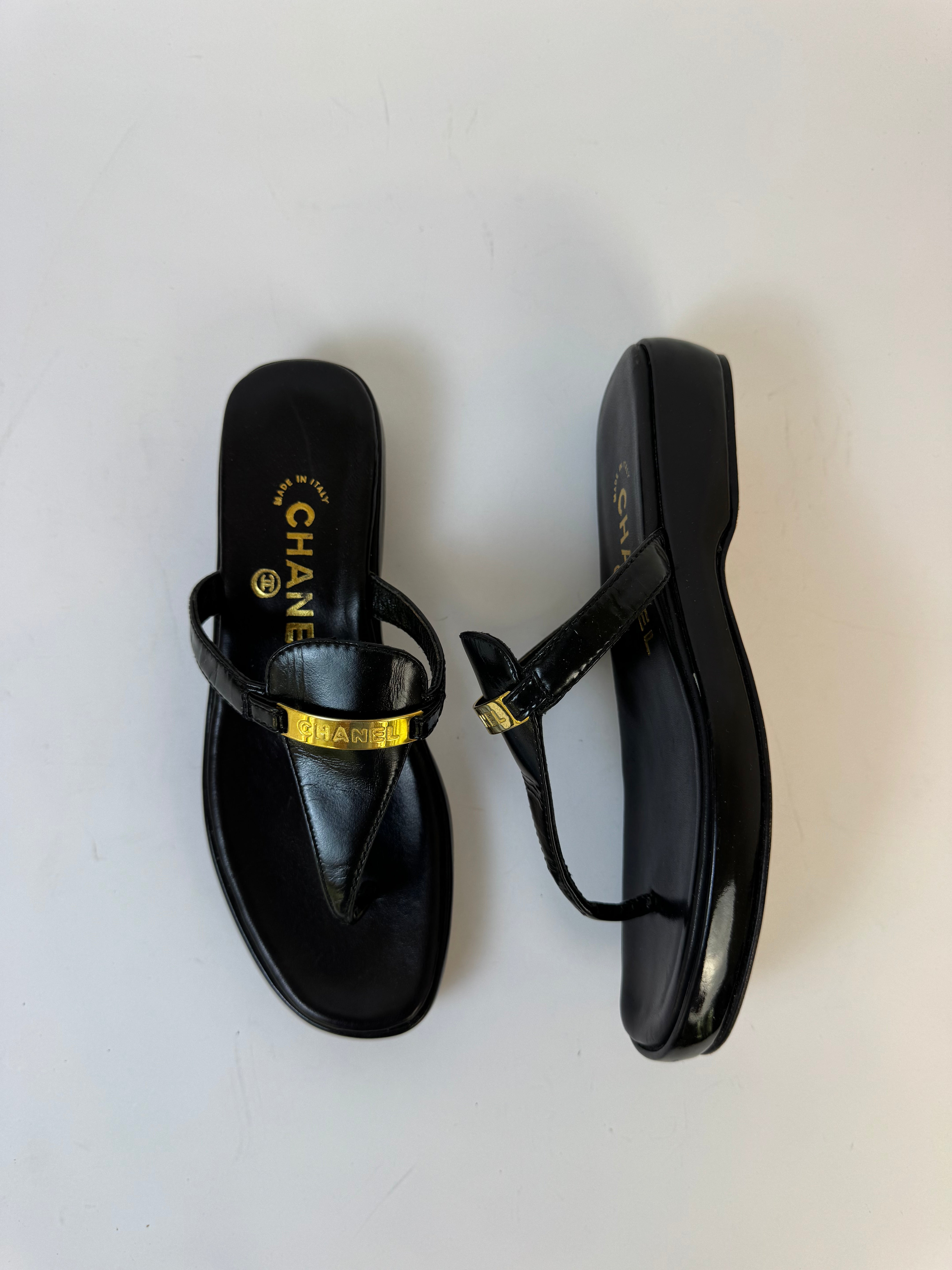 Chanel Thong Sandals 35