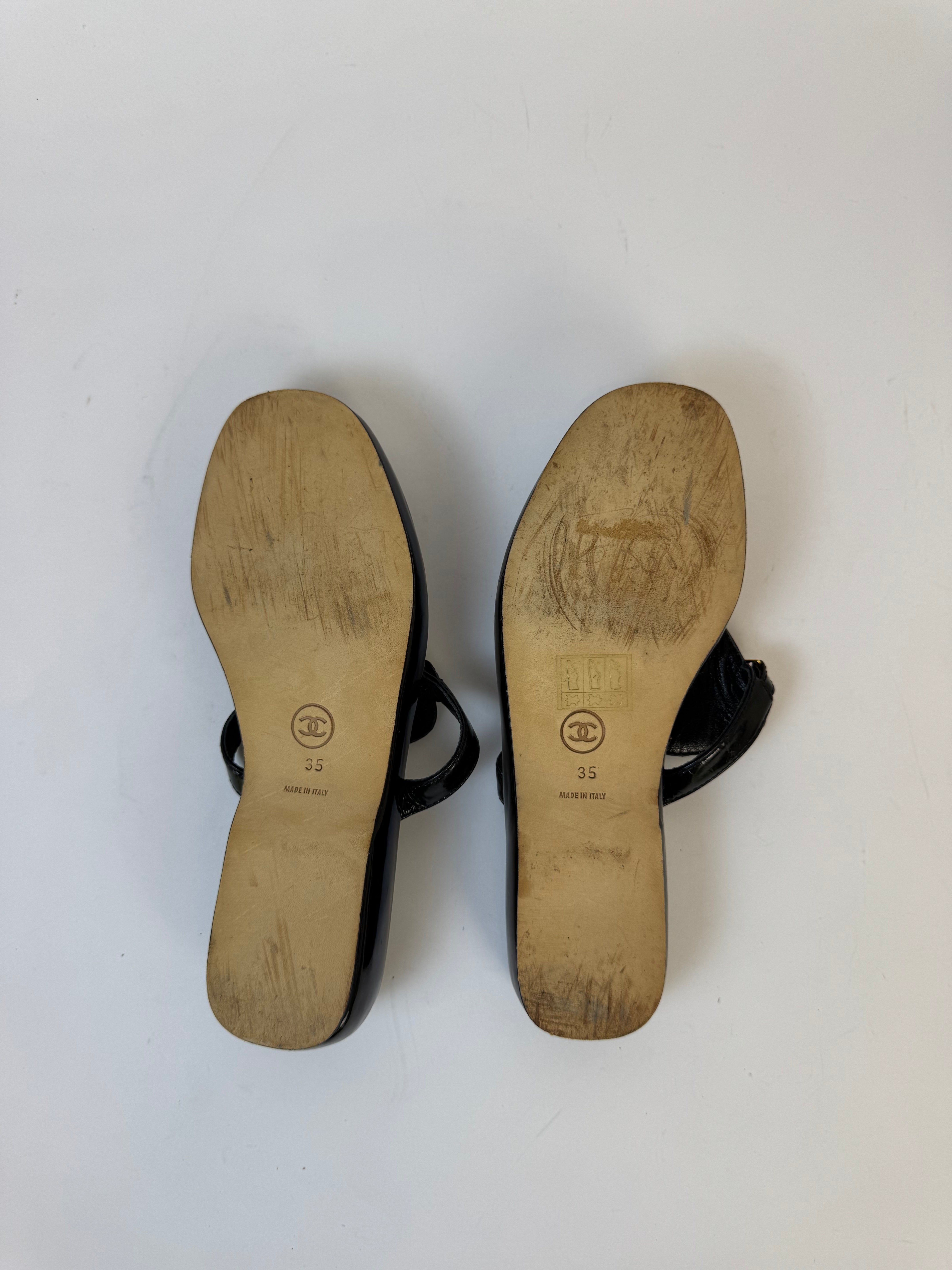 Chanel Thong Sandals 35