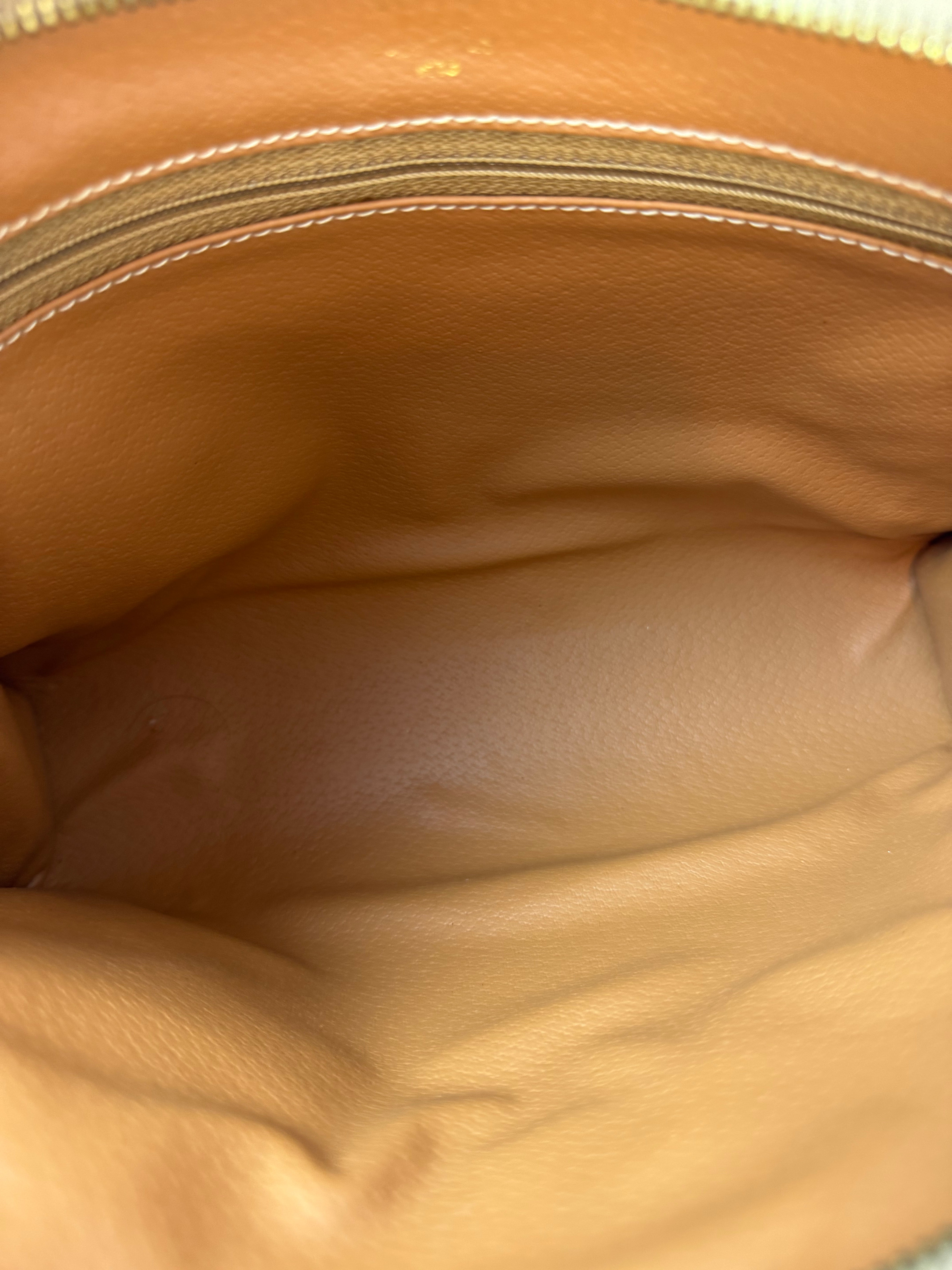 Celine Vintage Macadam Brown Clutch