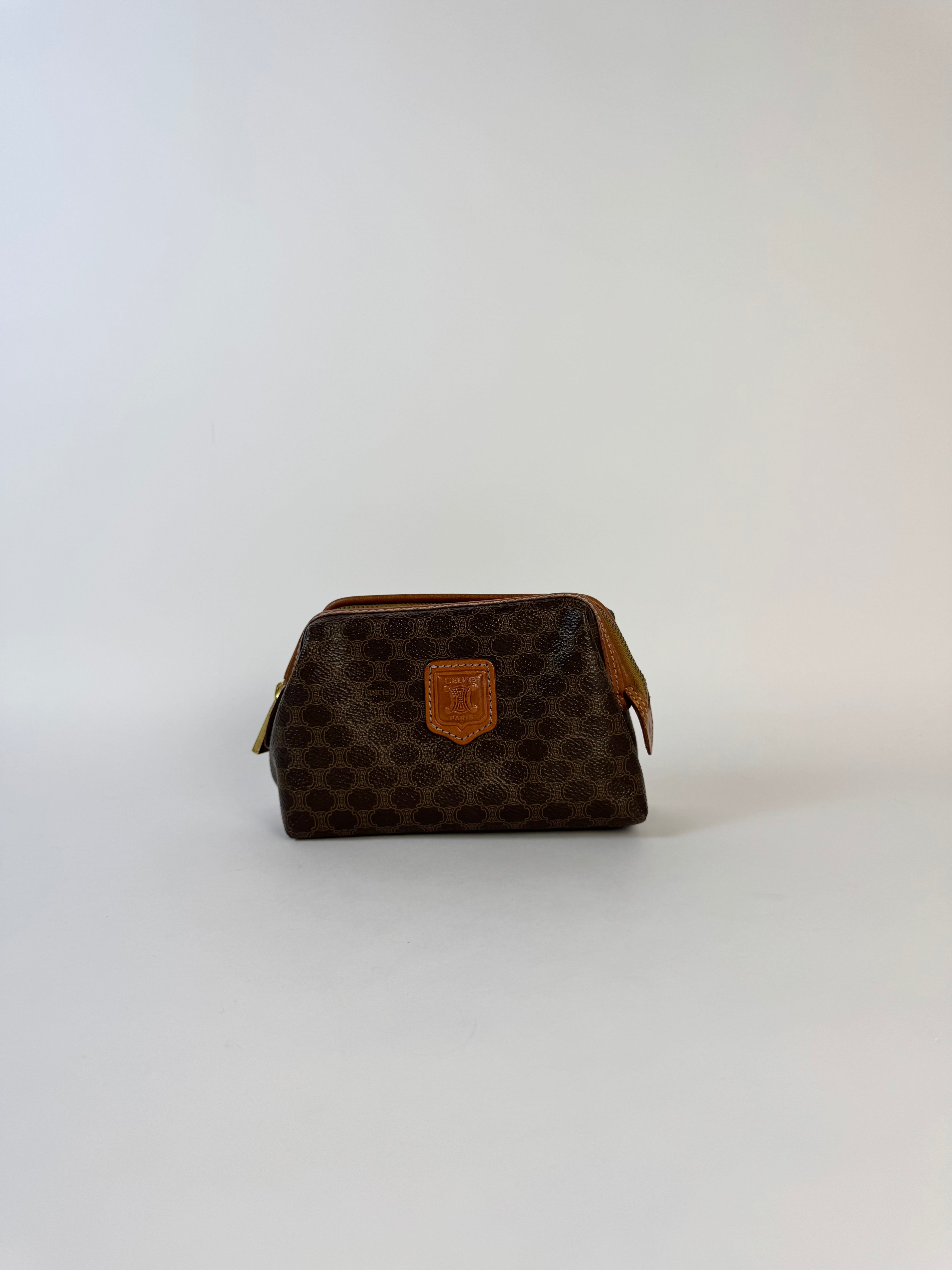 Celine Macadam Brown Pouch Mini