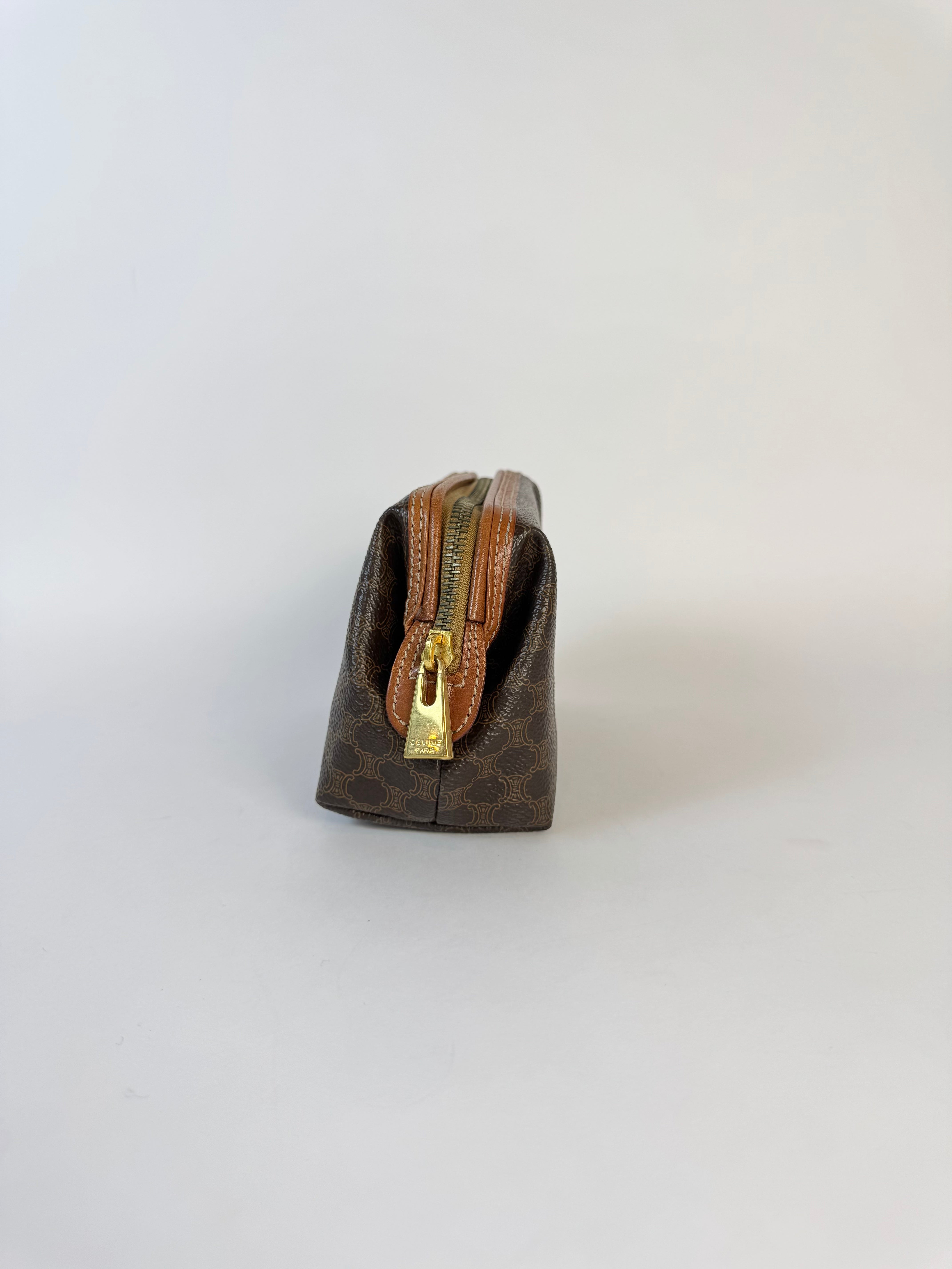 Celine Macadam Brown Pouch Mini