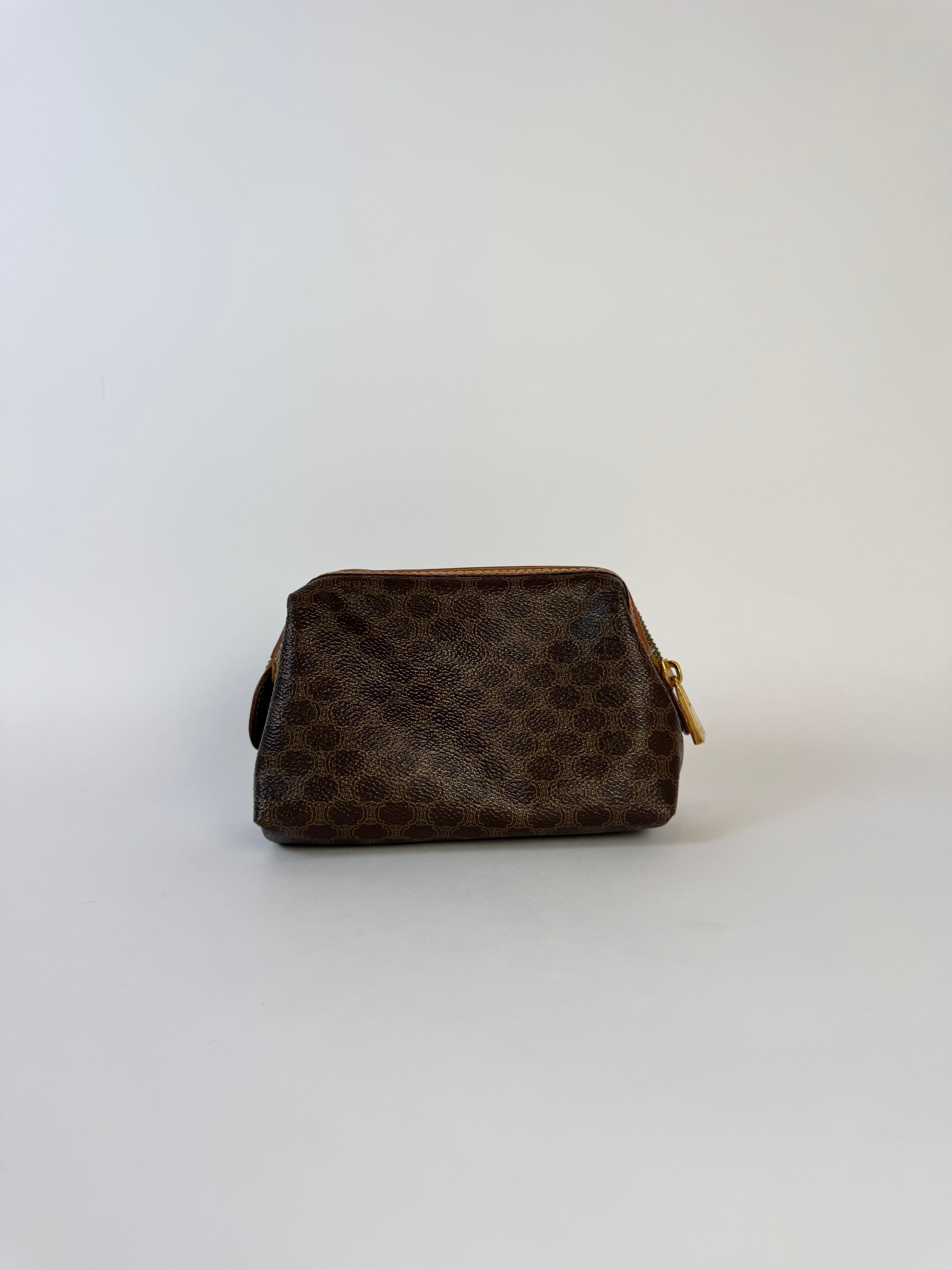Celine Macadam Brown Pouch Mini