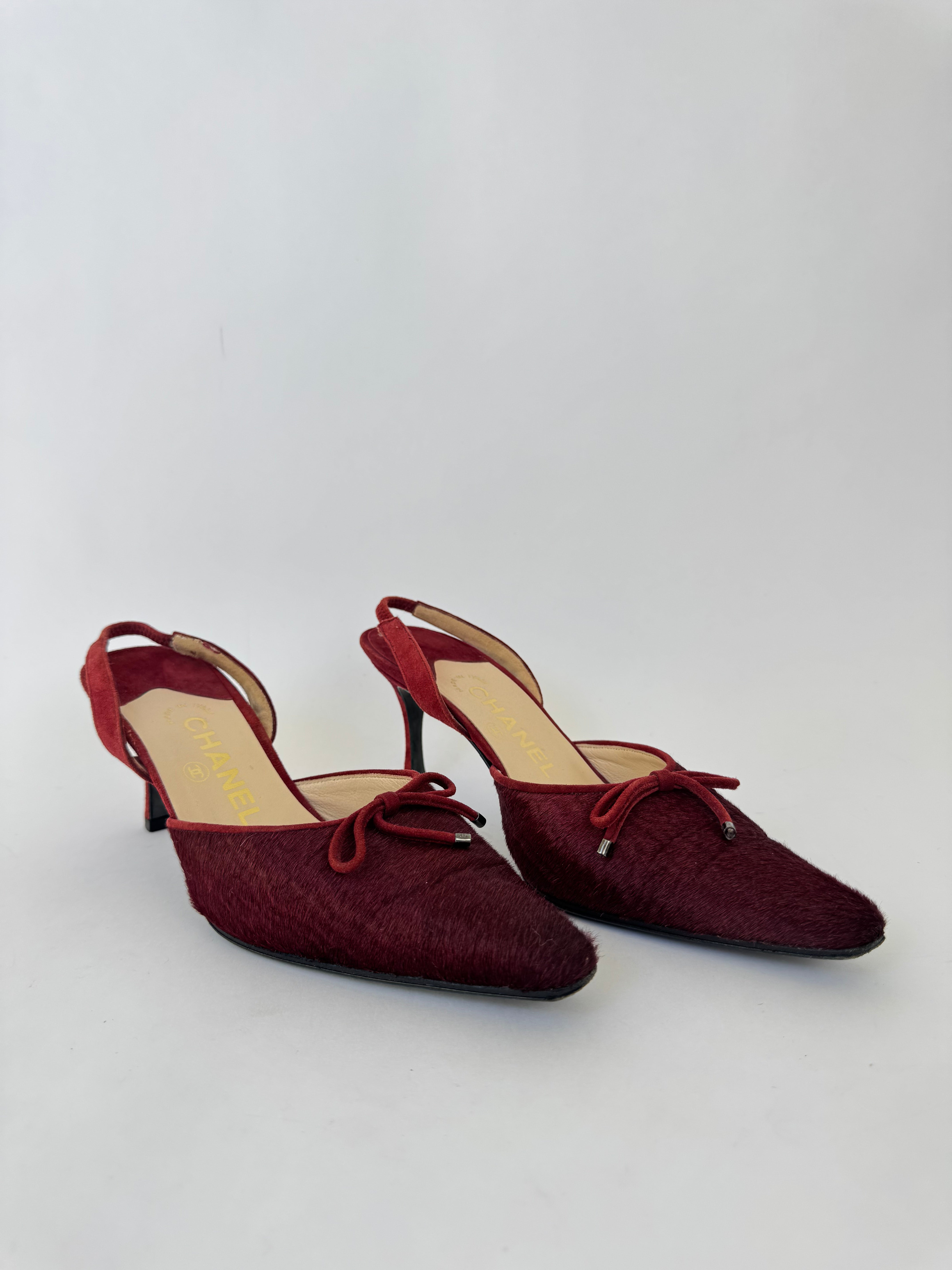 Chanel Ponyhair Vintage Slingbacks - 36 Rare