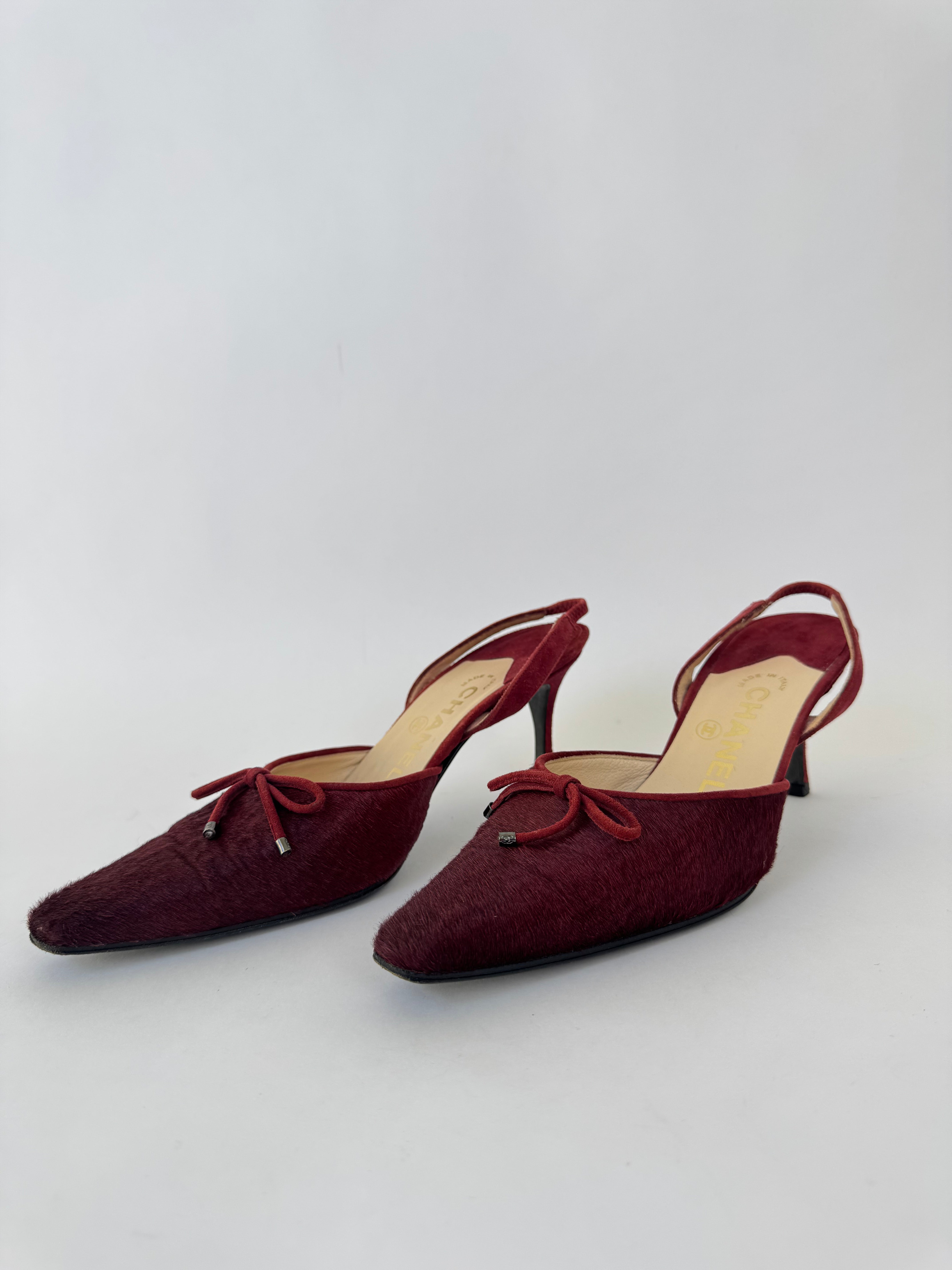 Chanel Ponyhair Vintage Slingbacks - 36 Rare