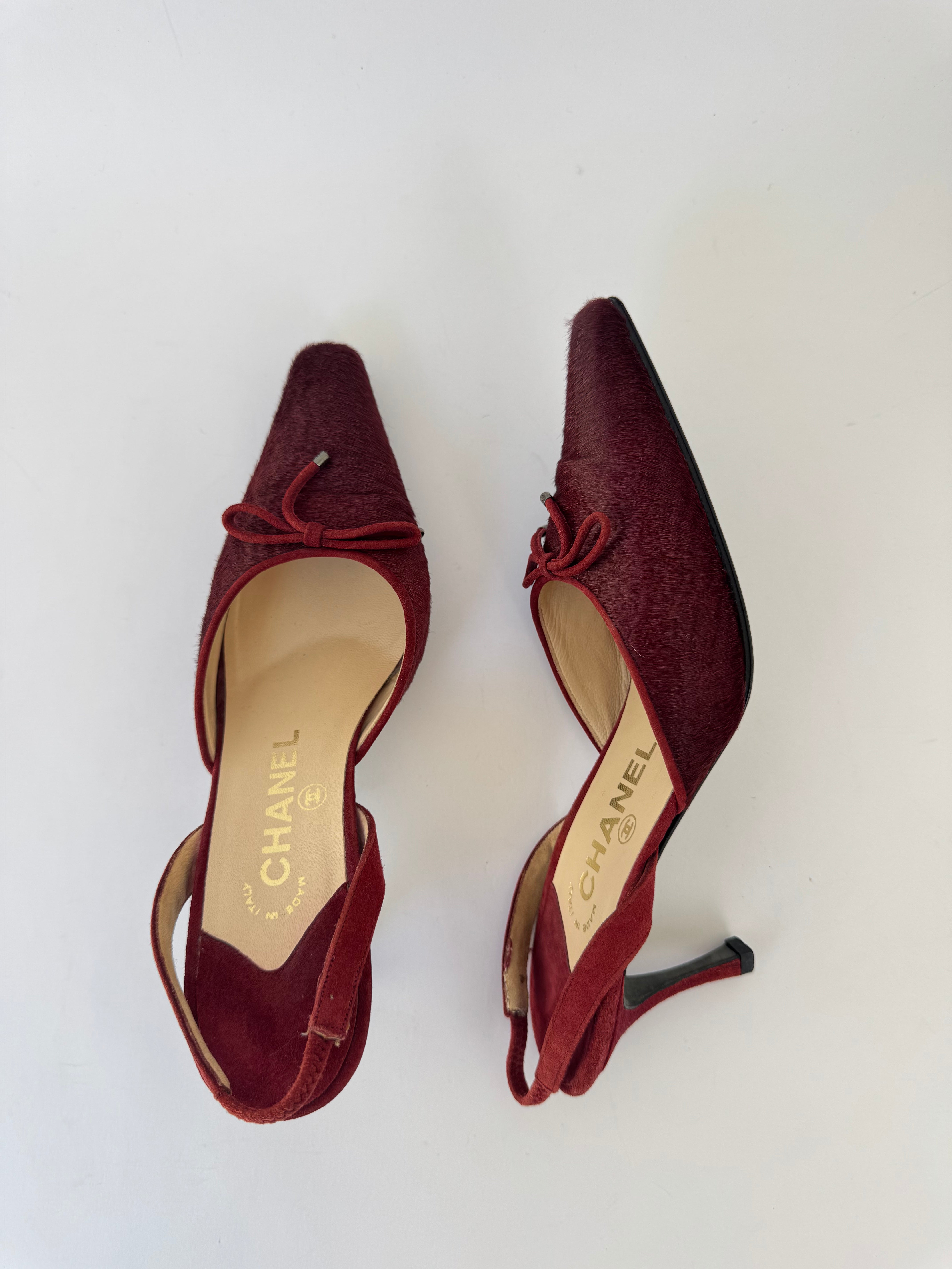 Chanel Ponyhair Vintage Slingbacks - 36 Rare
