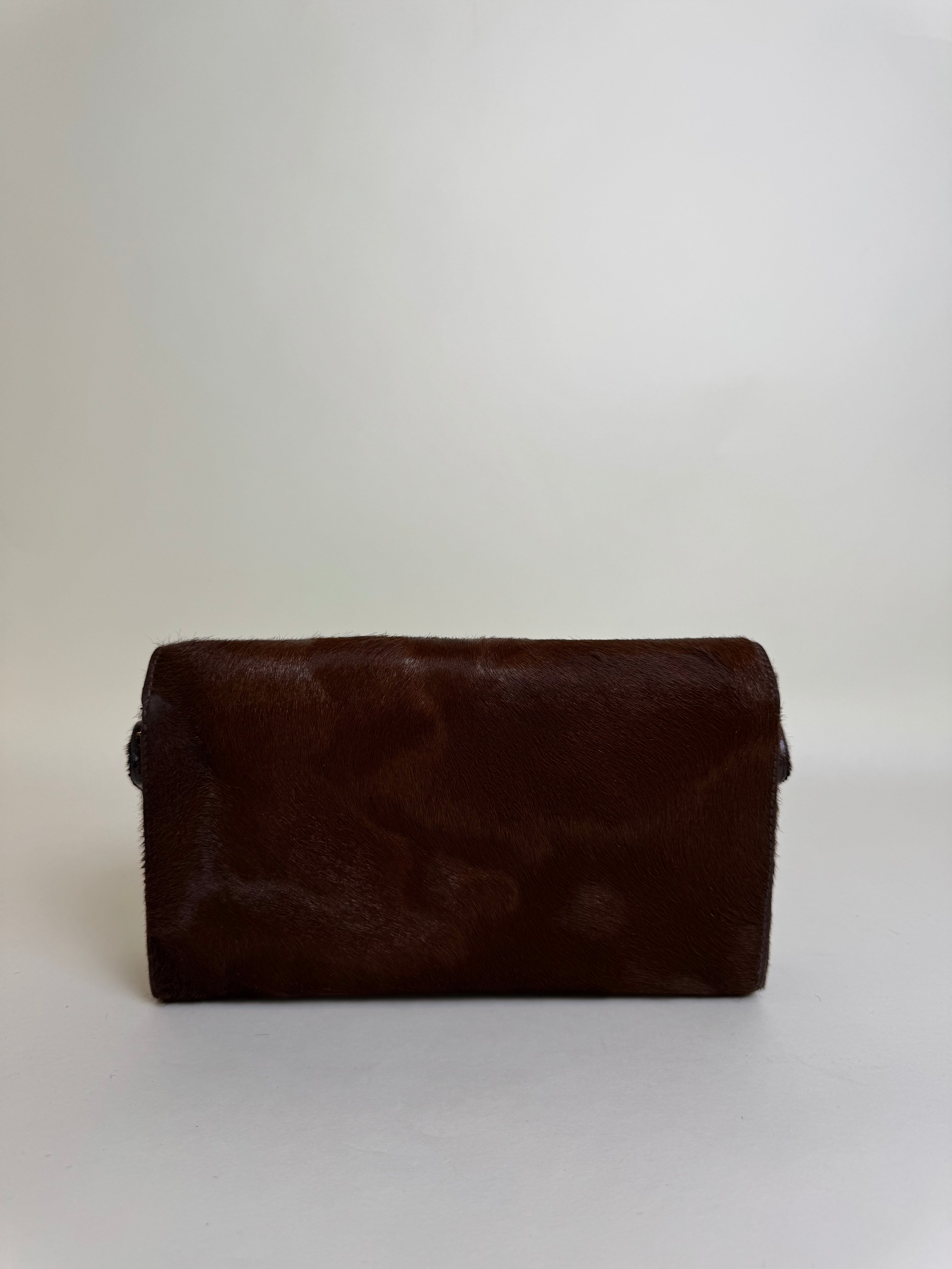 Prada Brown Pony Hair Handbag