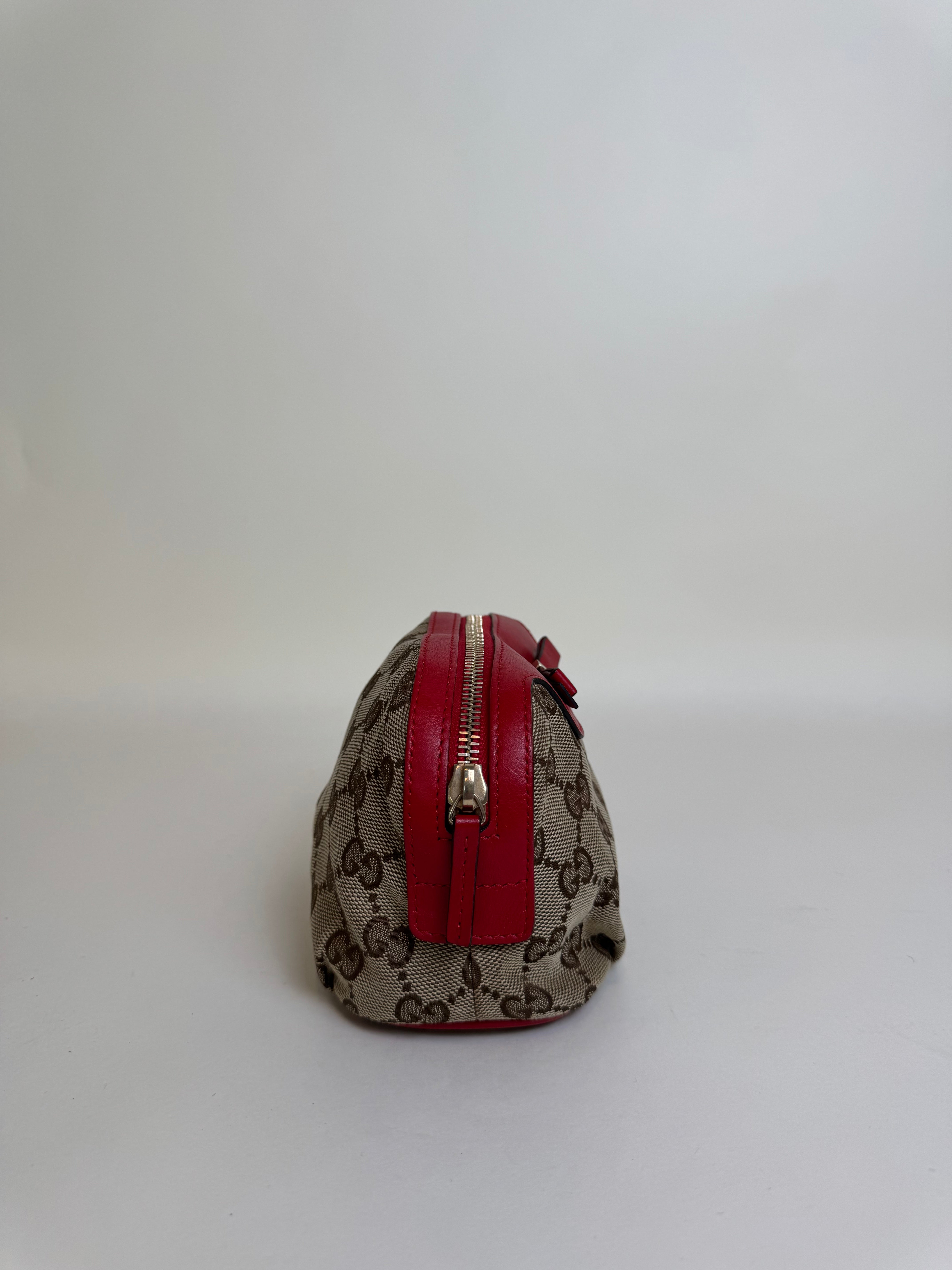 Gucci GG Canvas Ribbon Pouch Mini