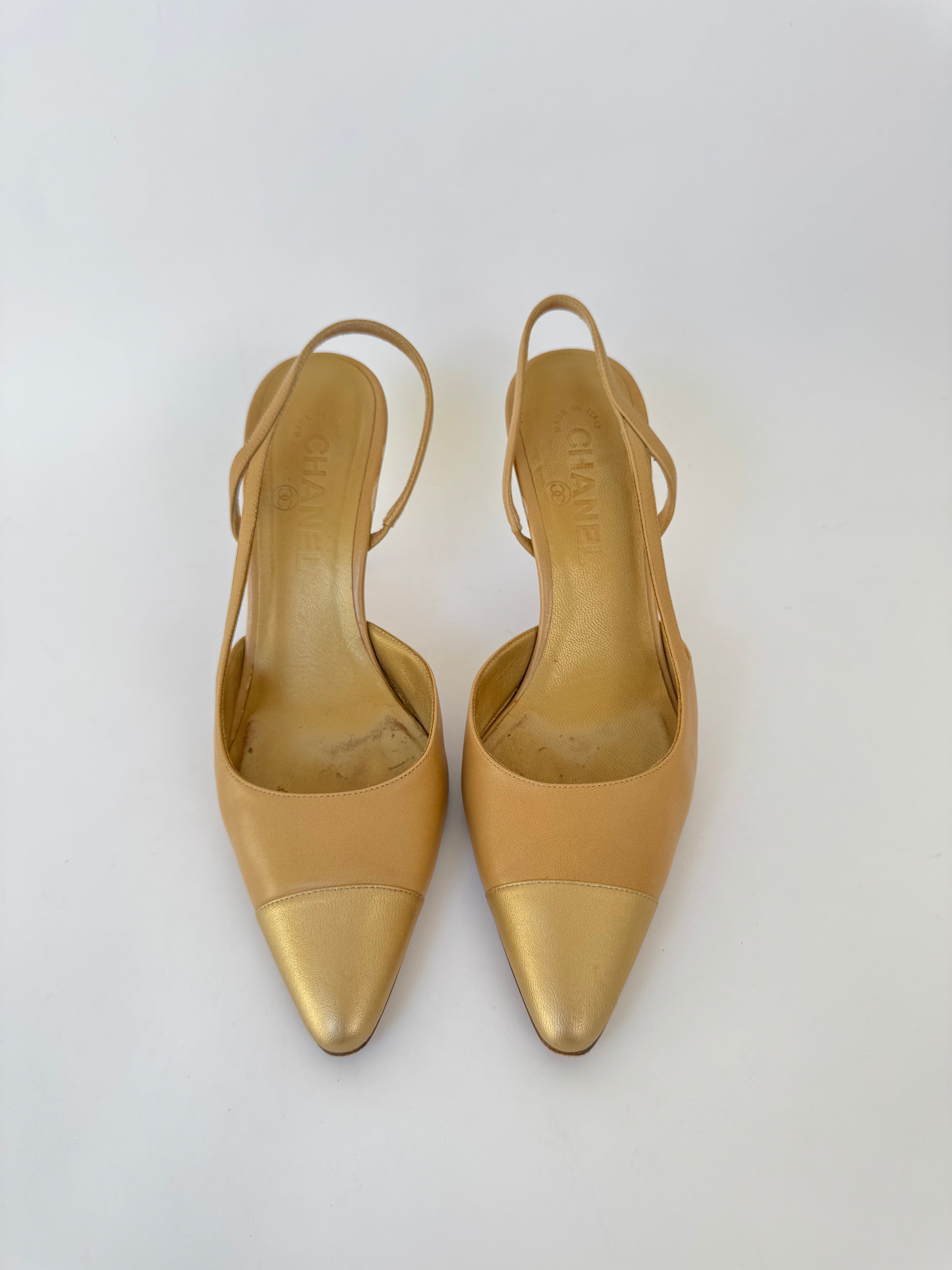 Chanel Vintage Slingback Pumps - 36.5