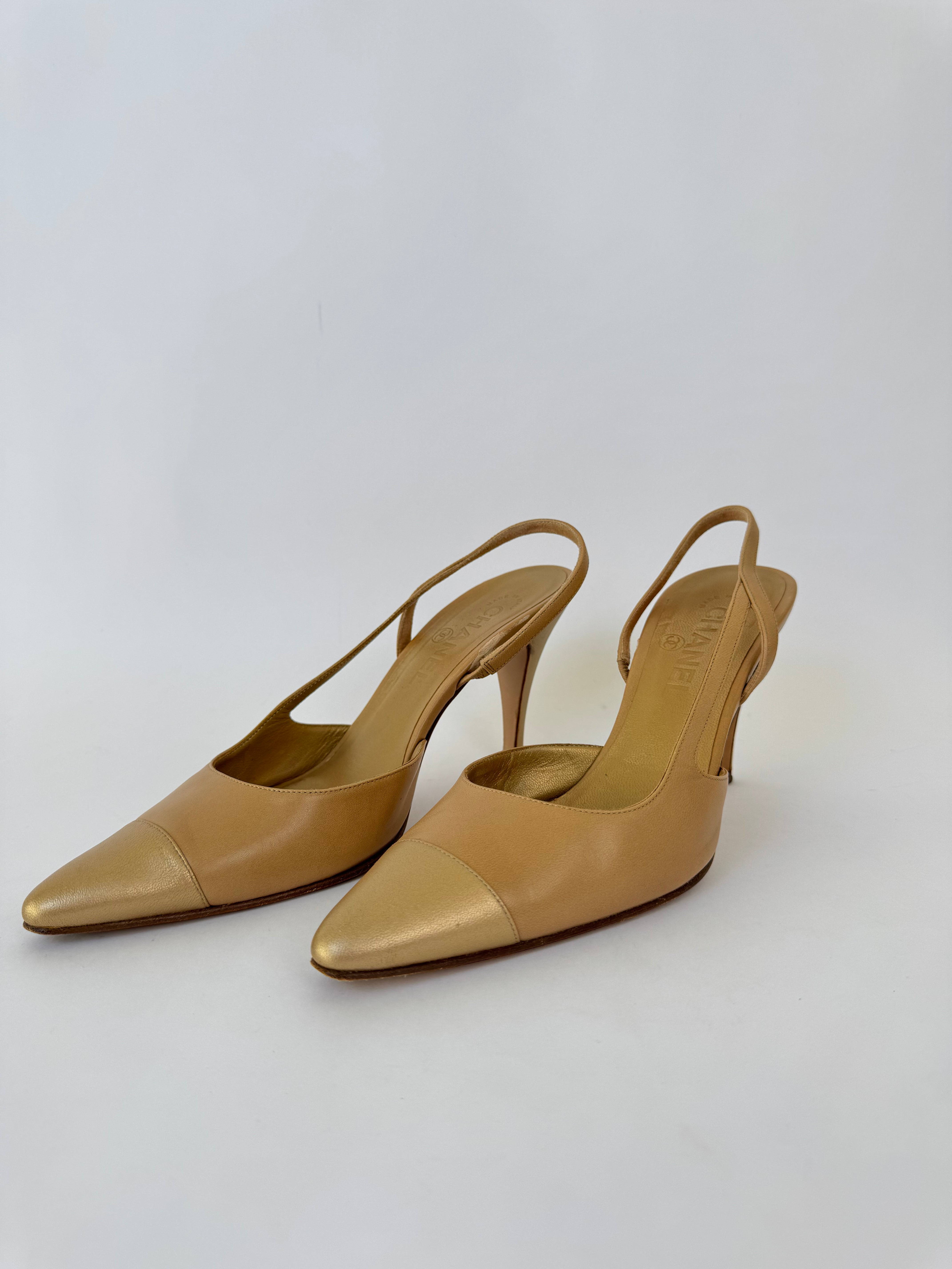 Chanel Vintage Slingback Pumps - 36.5