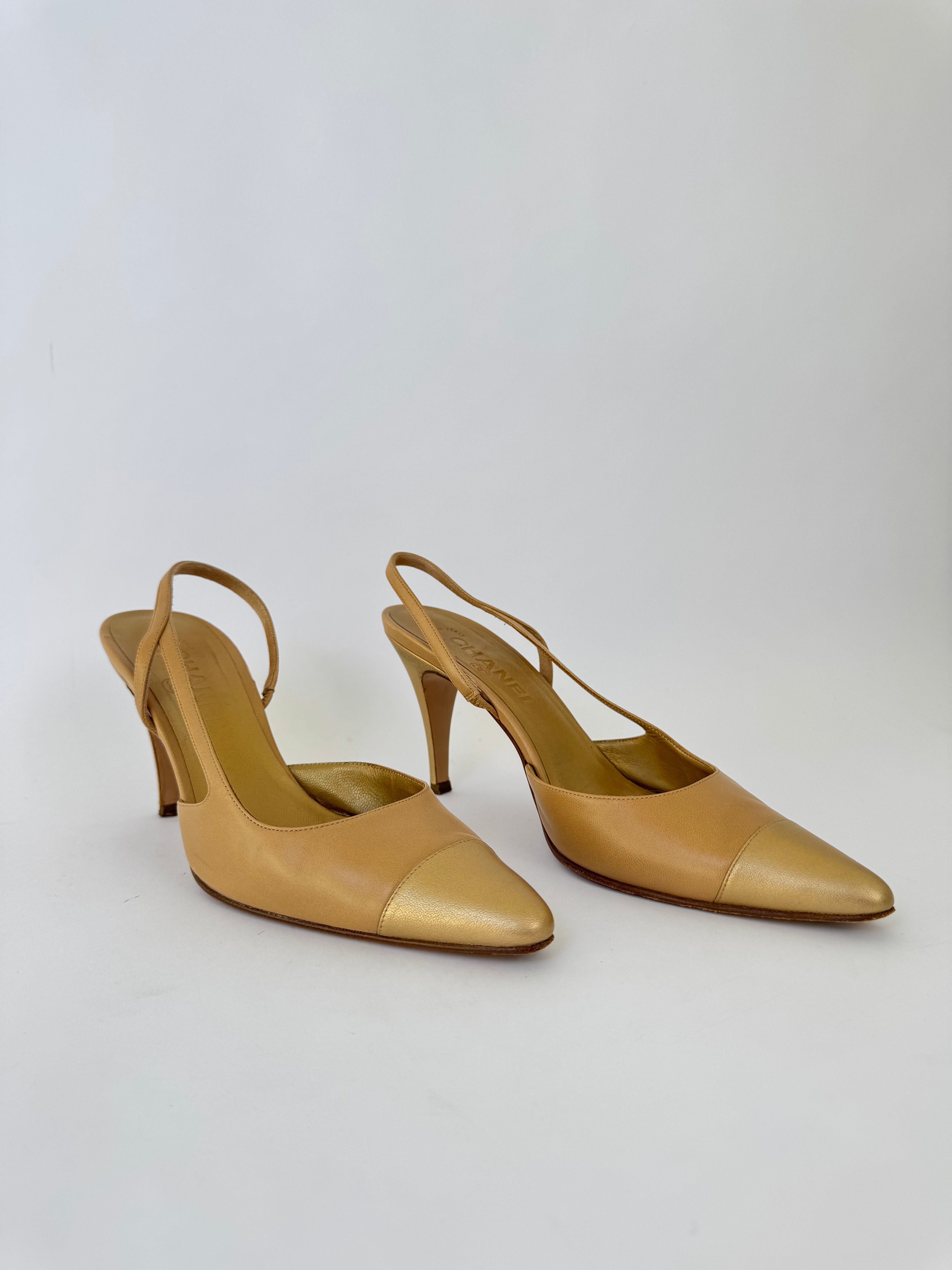Chanel Vintage Slingback Pumps - 36.5
