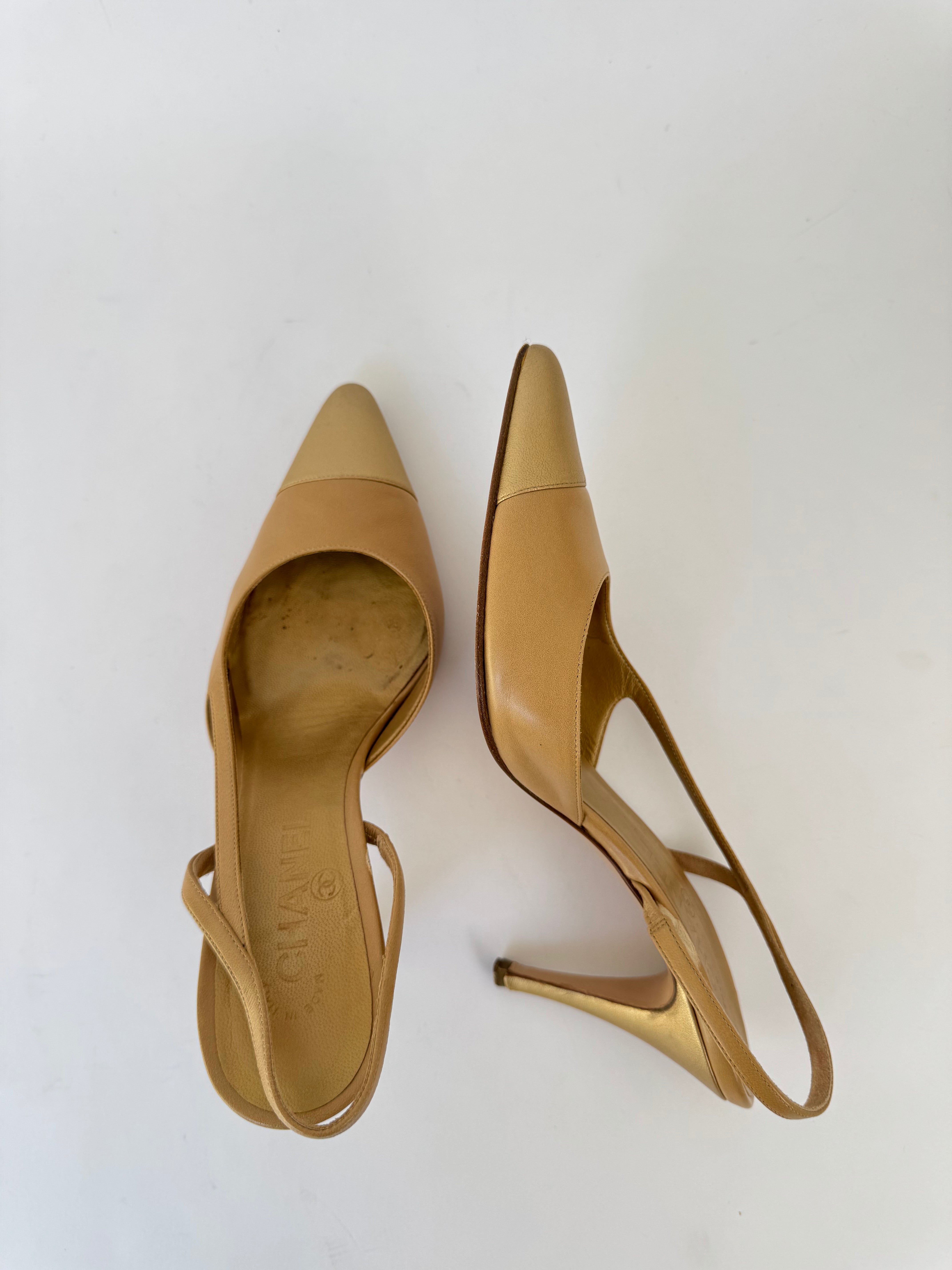 Chanel Vintage Slingback Pumps - 36.5