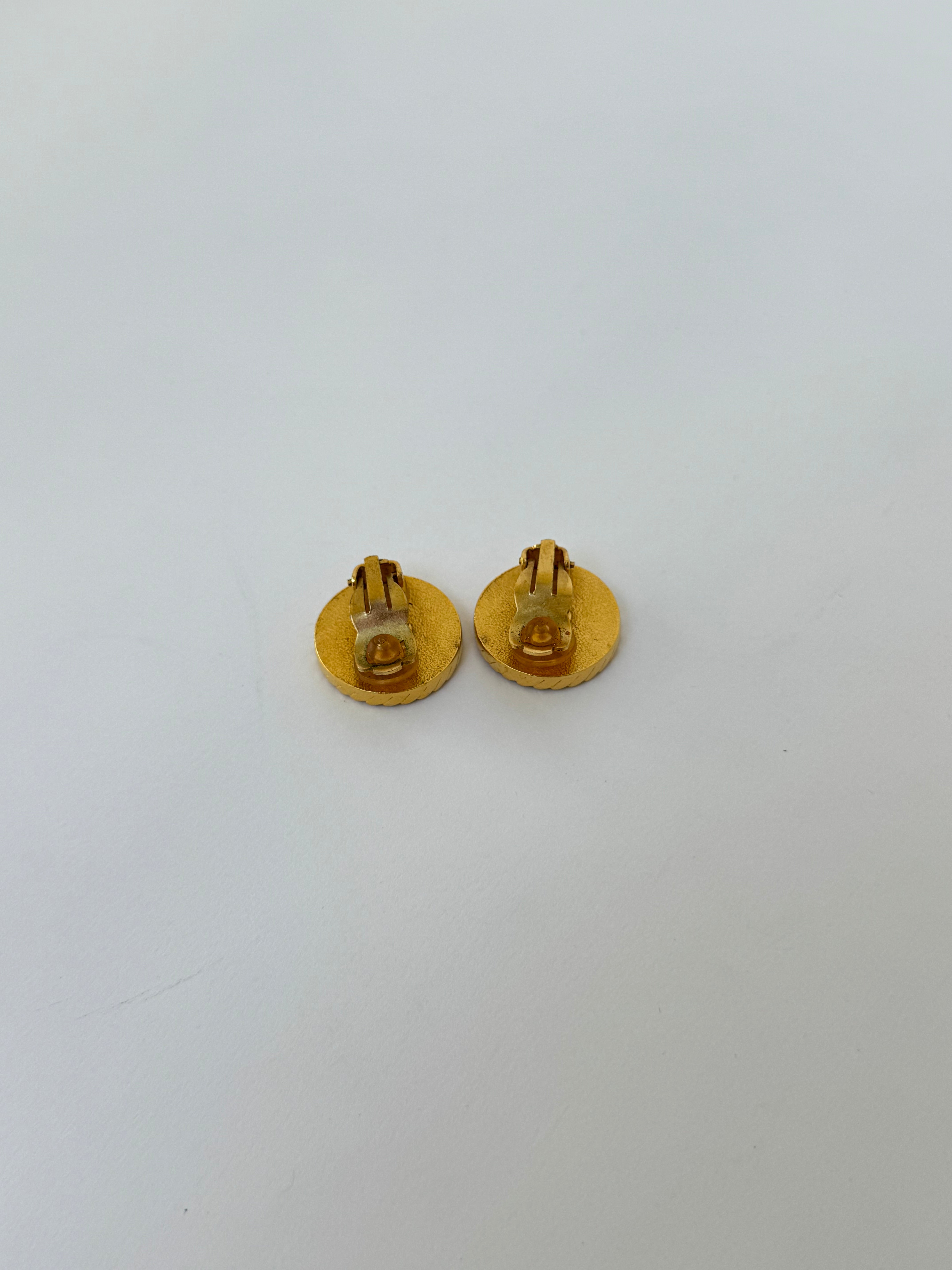 Chanel Black CC Clip-On Earrings