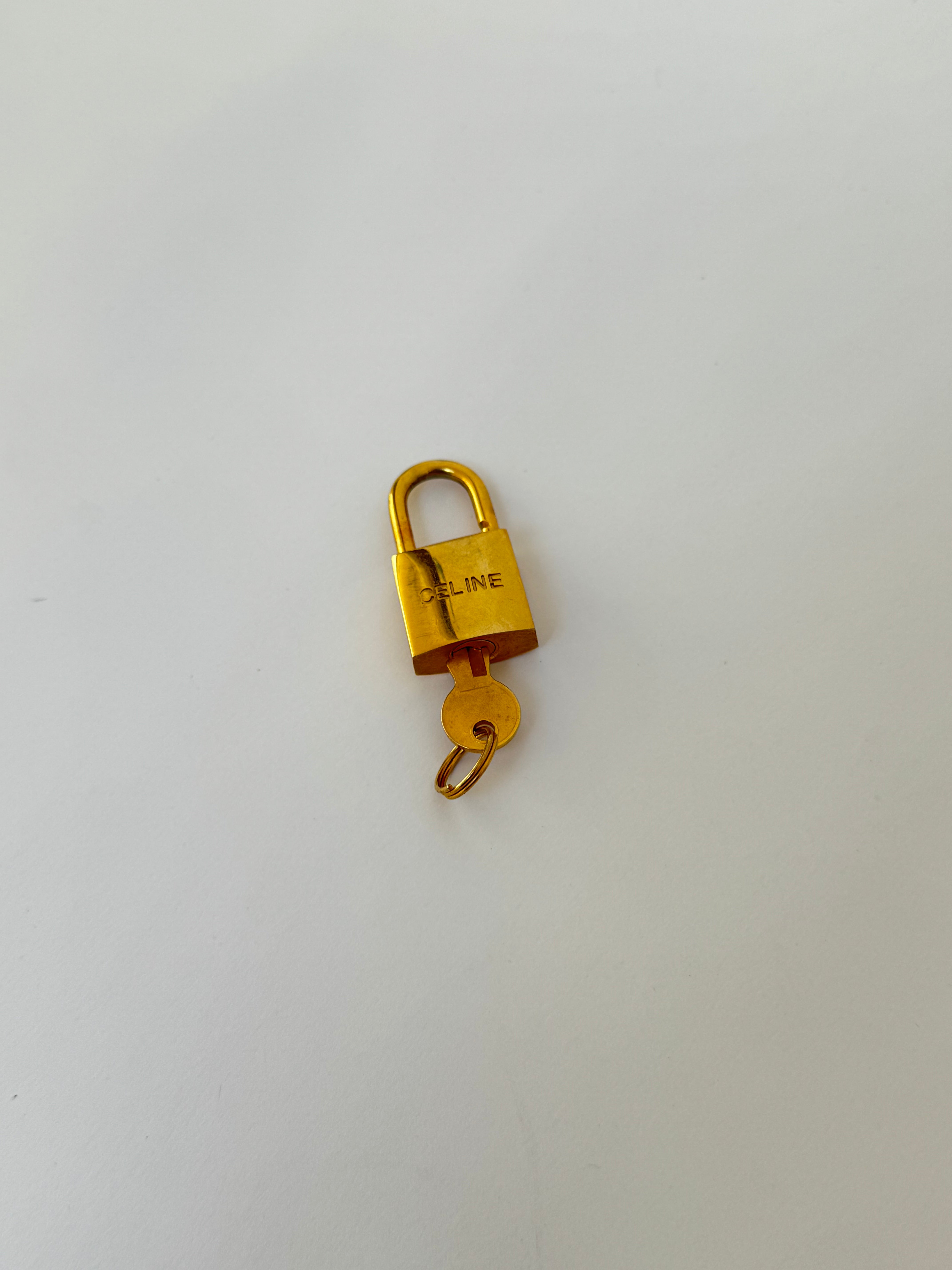 Celine Vintage Padlock Key Set