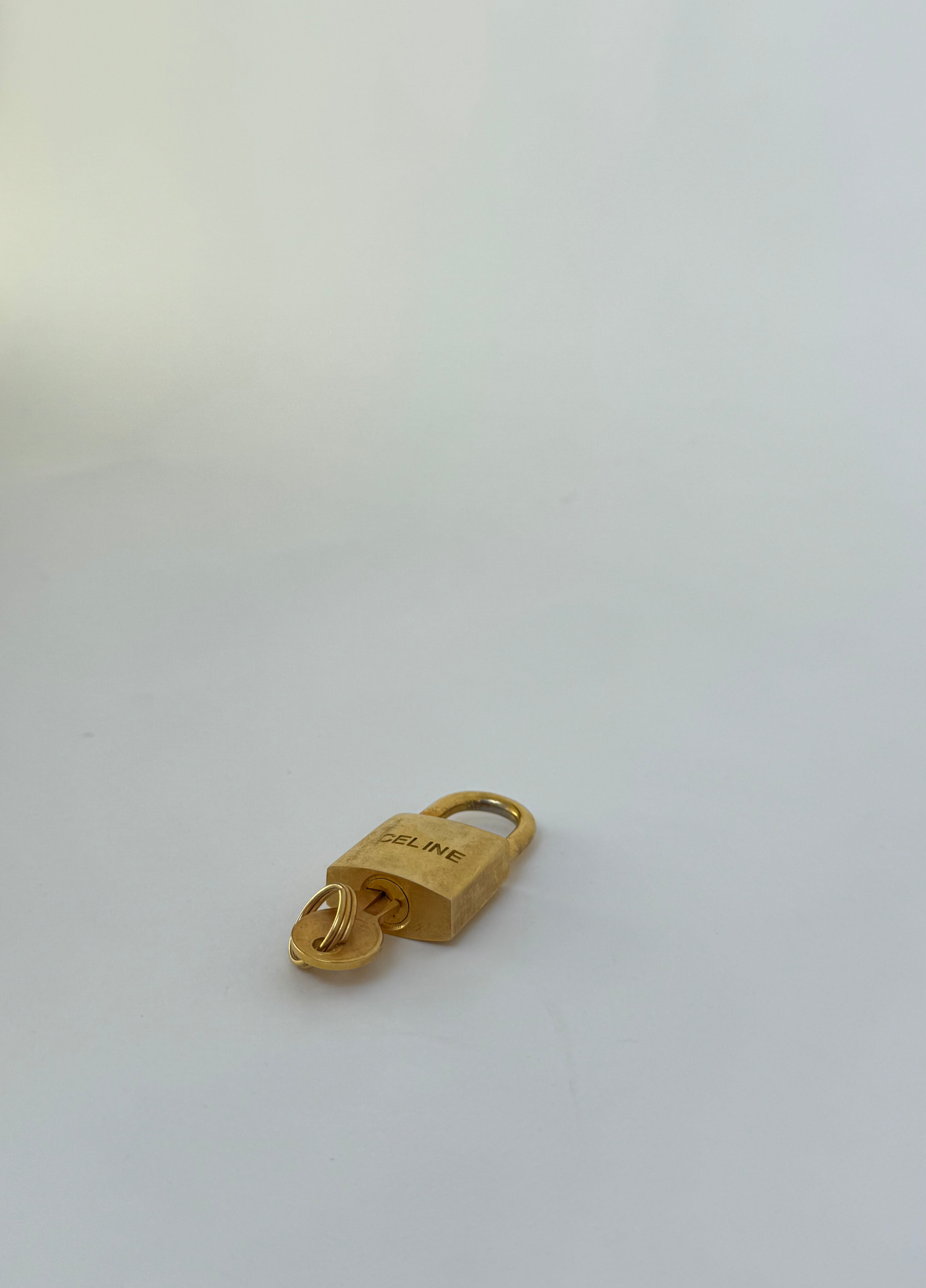 Celine Vintage Padlock Key Set