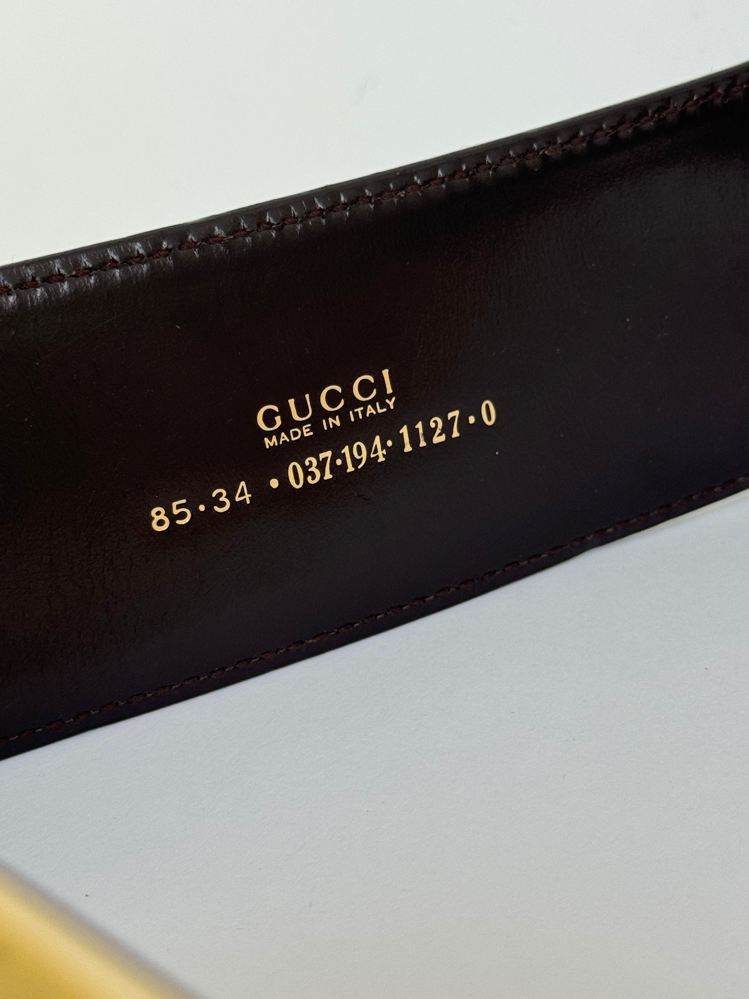 Gucci Tom Ford Horsebit Belt Brown Pony Hair Rare Small/Medium