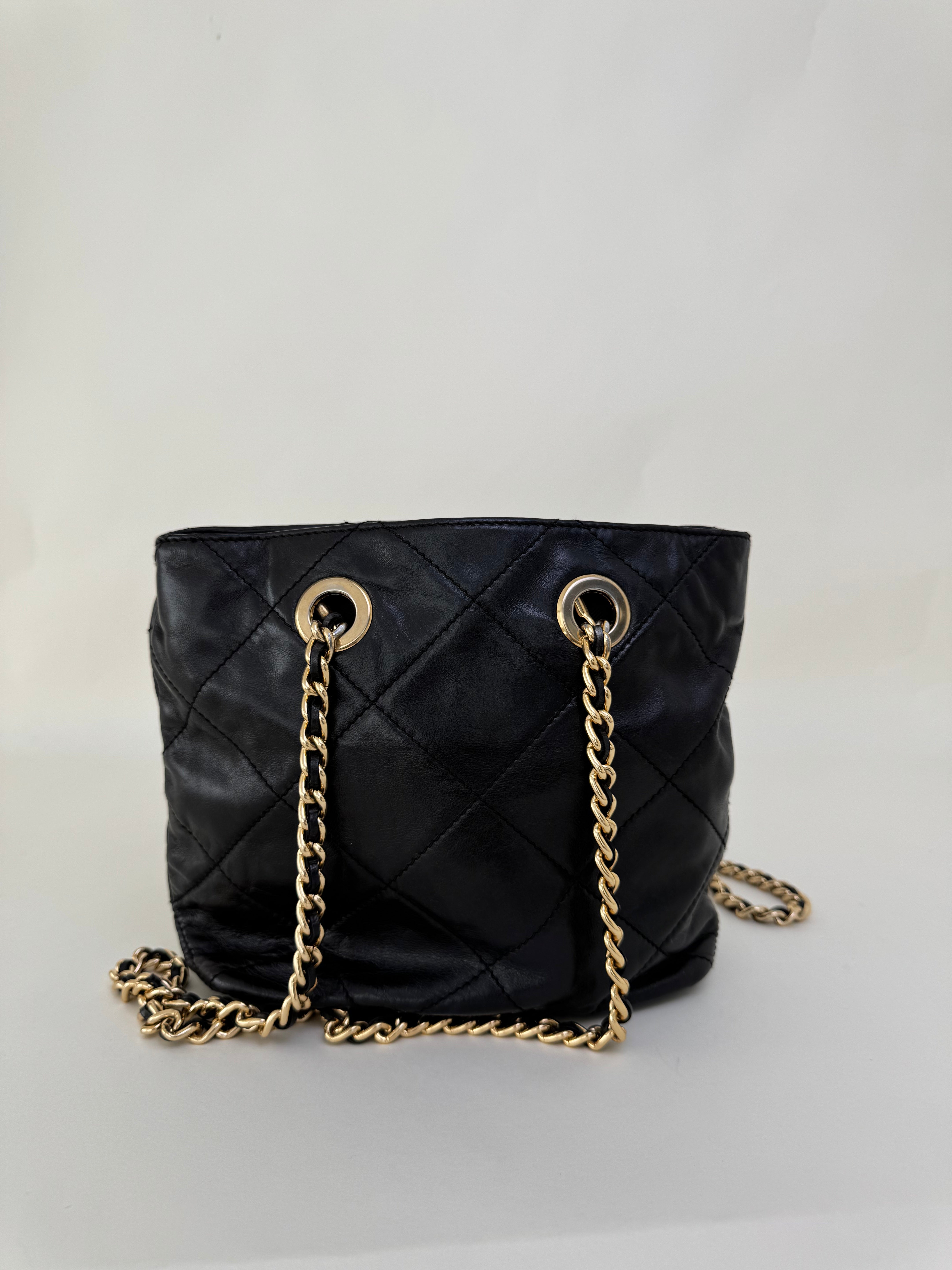 Prada Black Leather Shoulder Bag