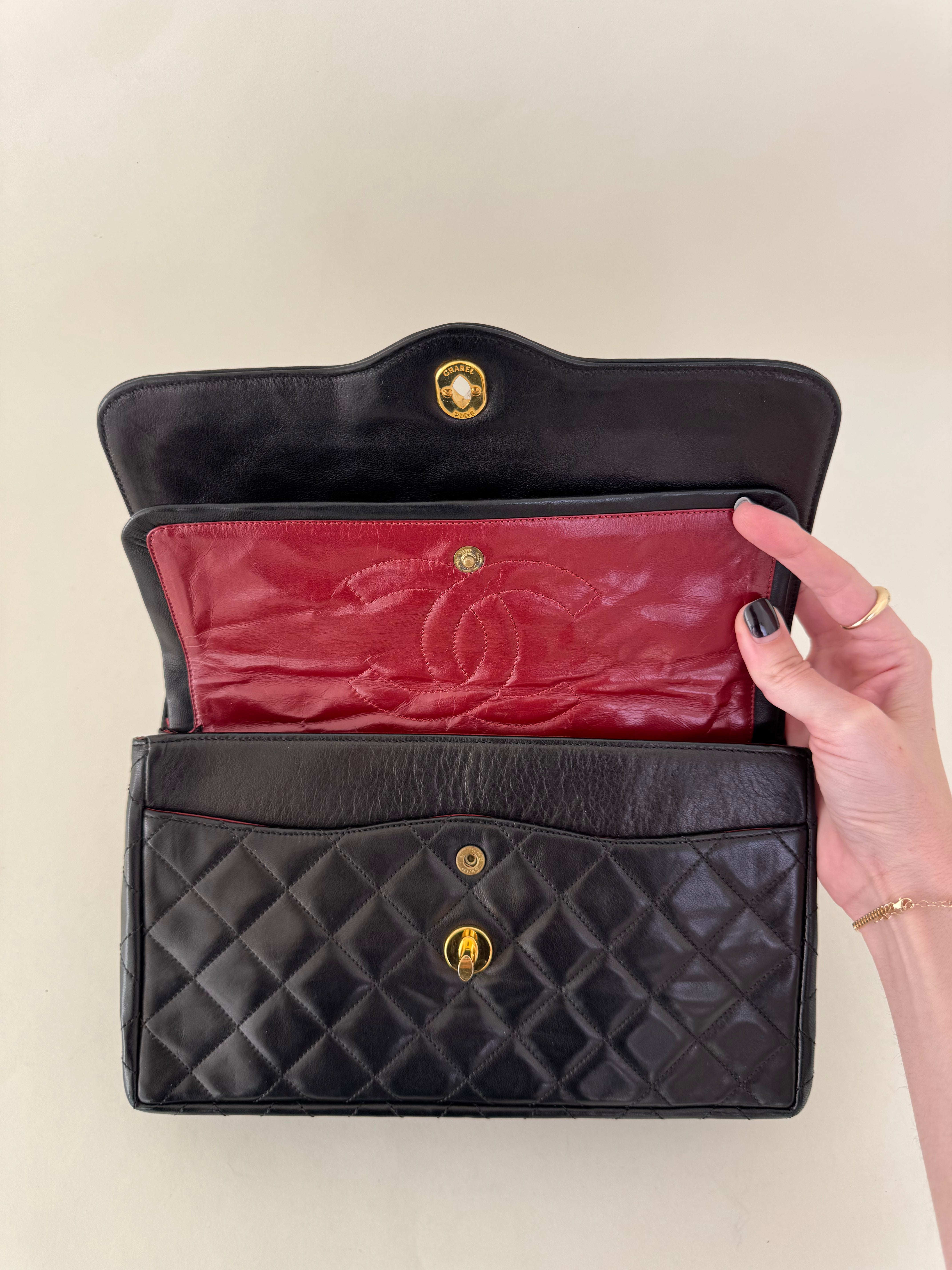 Chanel Black Double Flap Bag