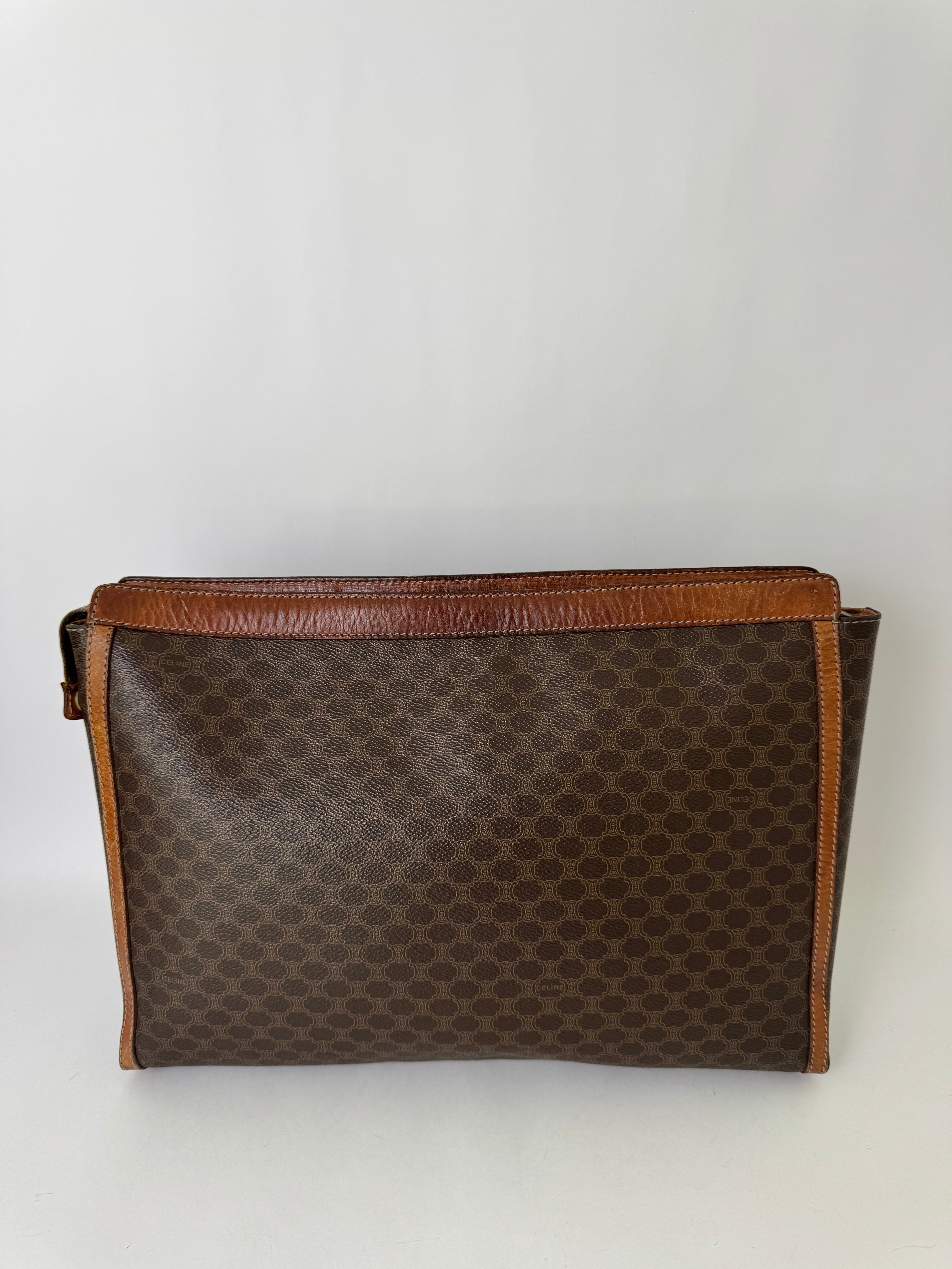 Celine Vintage Macadam Clutch Jumbo