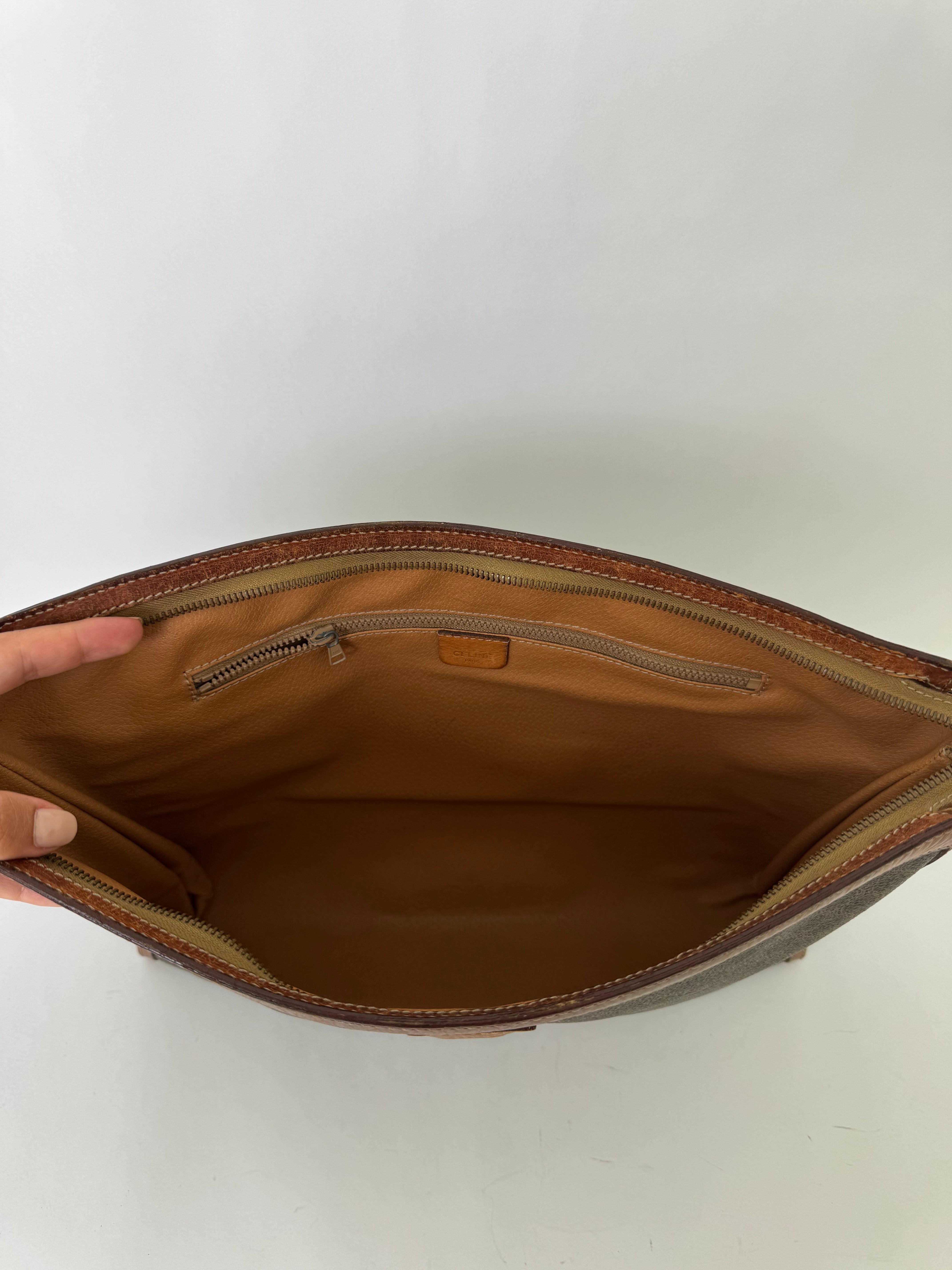 Celine Vintage Macadam Clutch Jumbo