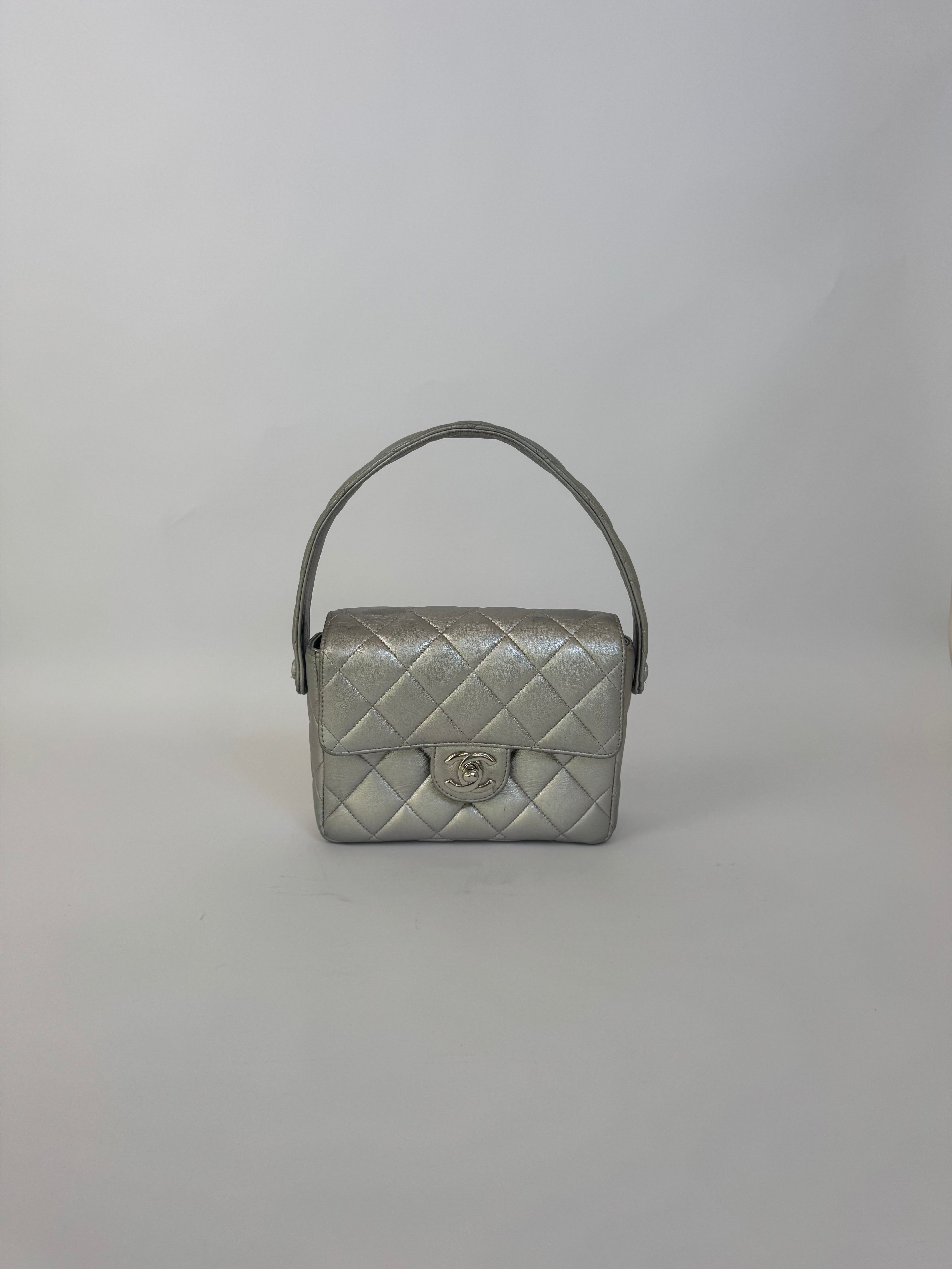 Chanel Metallic Quilted Handbag