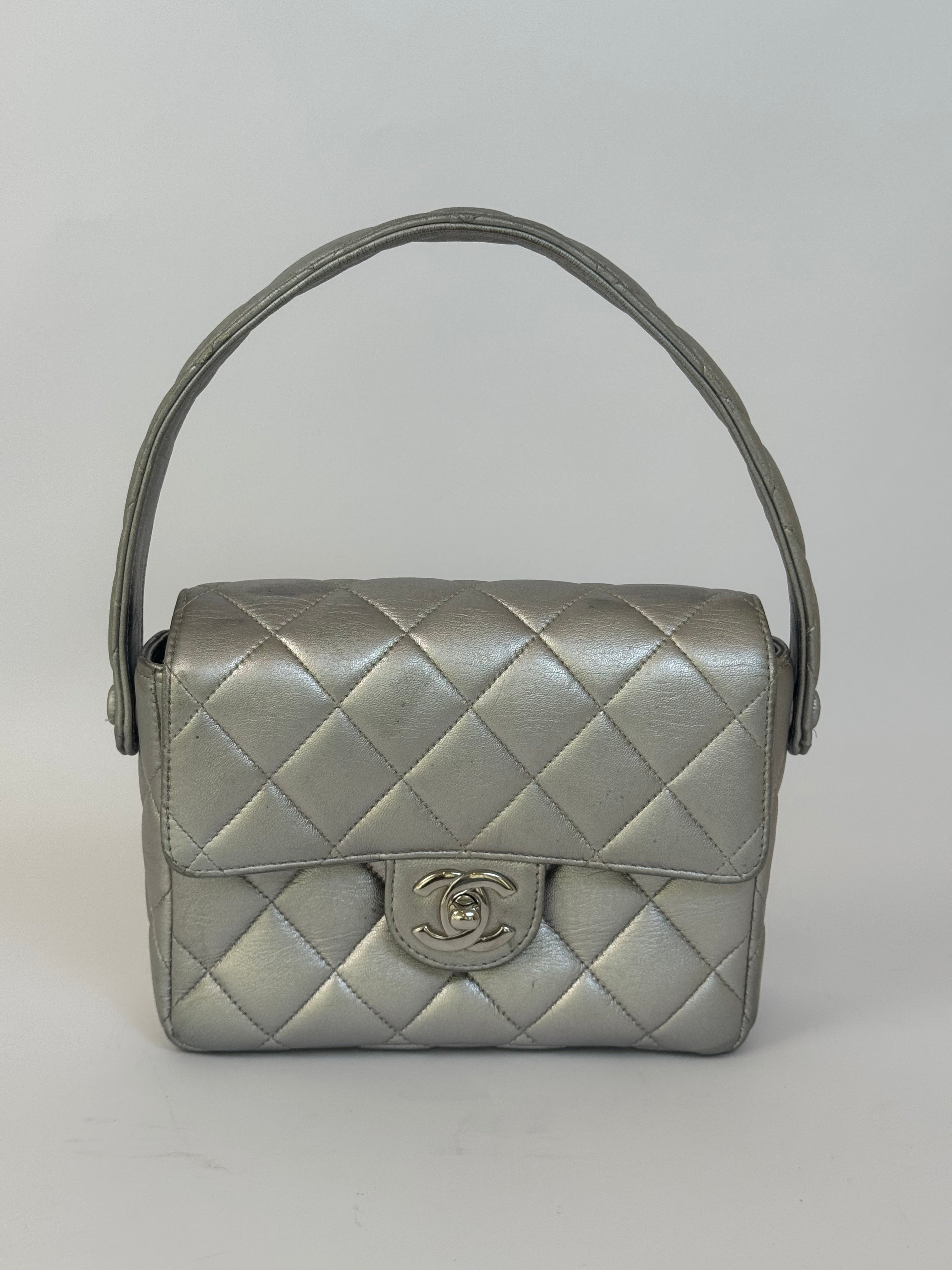 Chanel Metallic Quilted Handbag