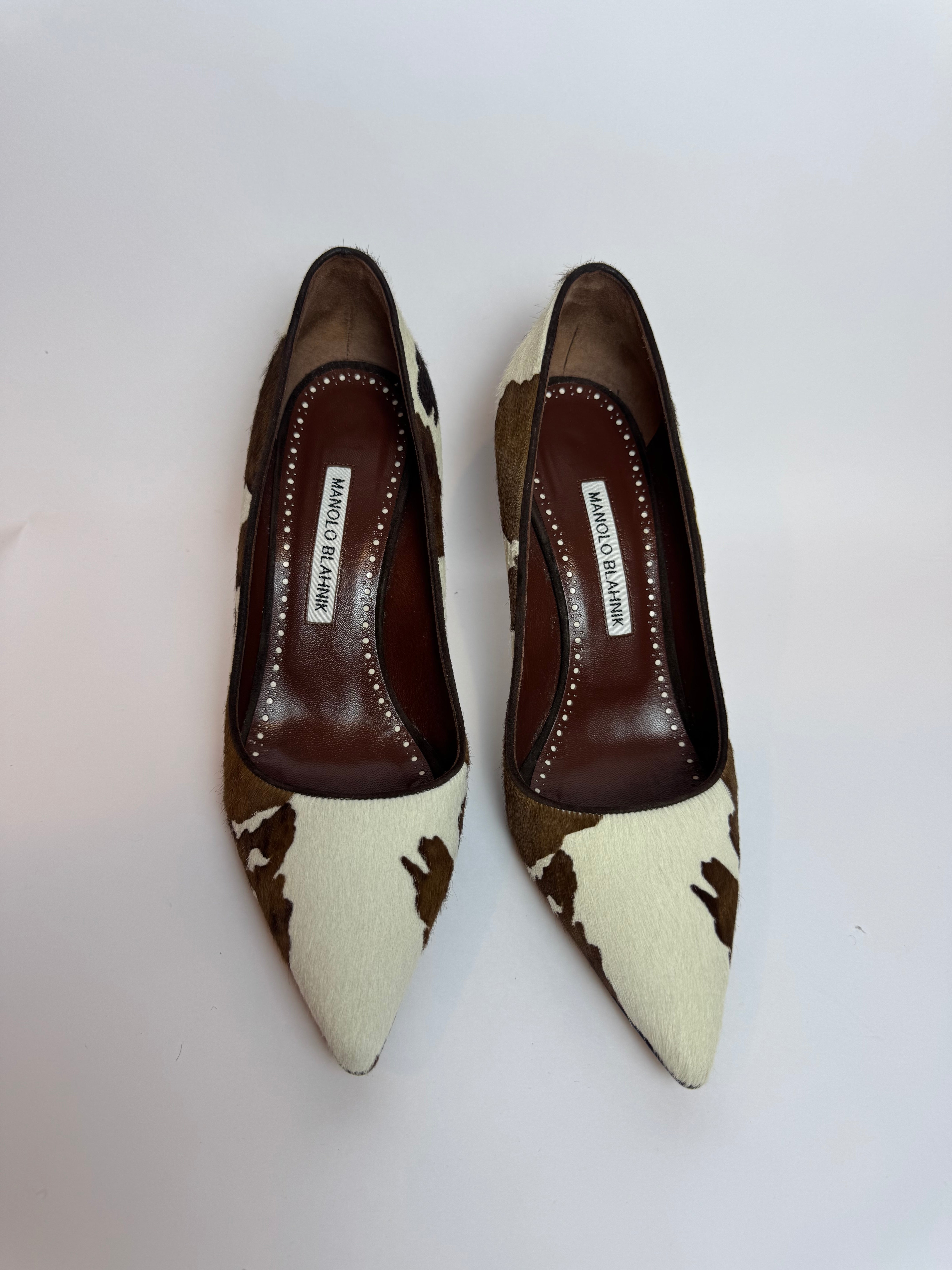 Manolo Blahnik Ponyhair Heels - 37.5
