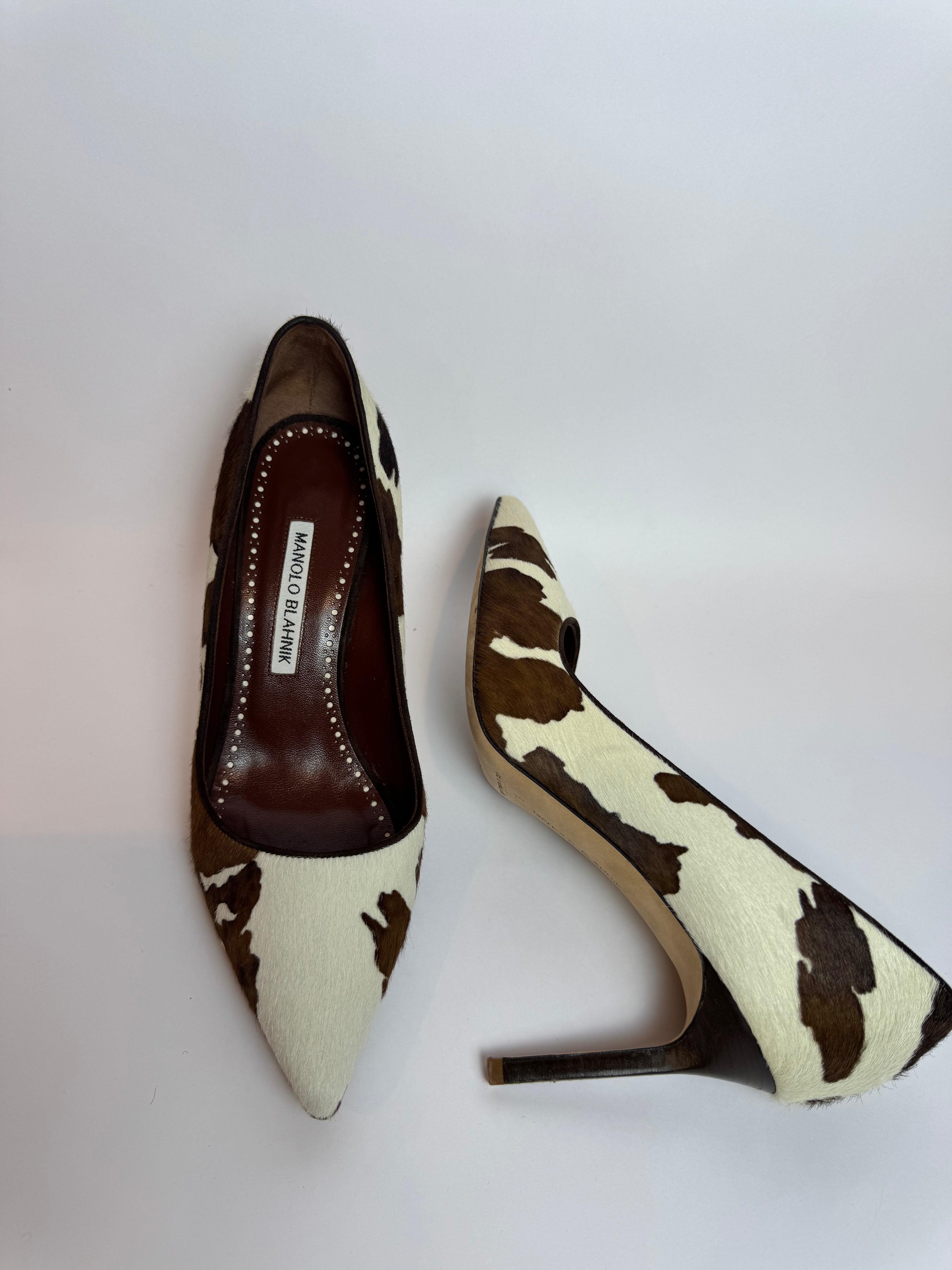 Manolo Blahnik Ponyhair Heels - 37.5