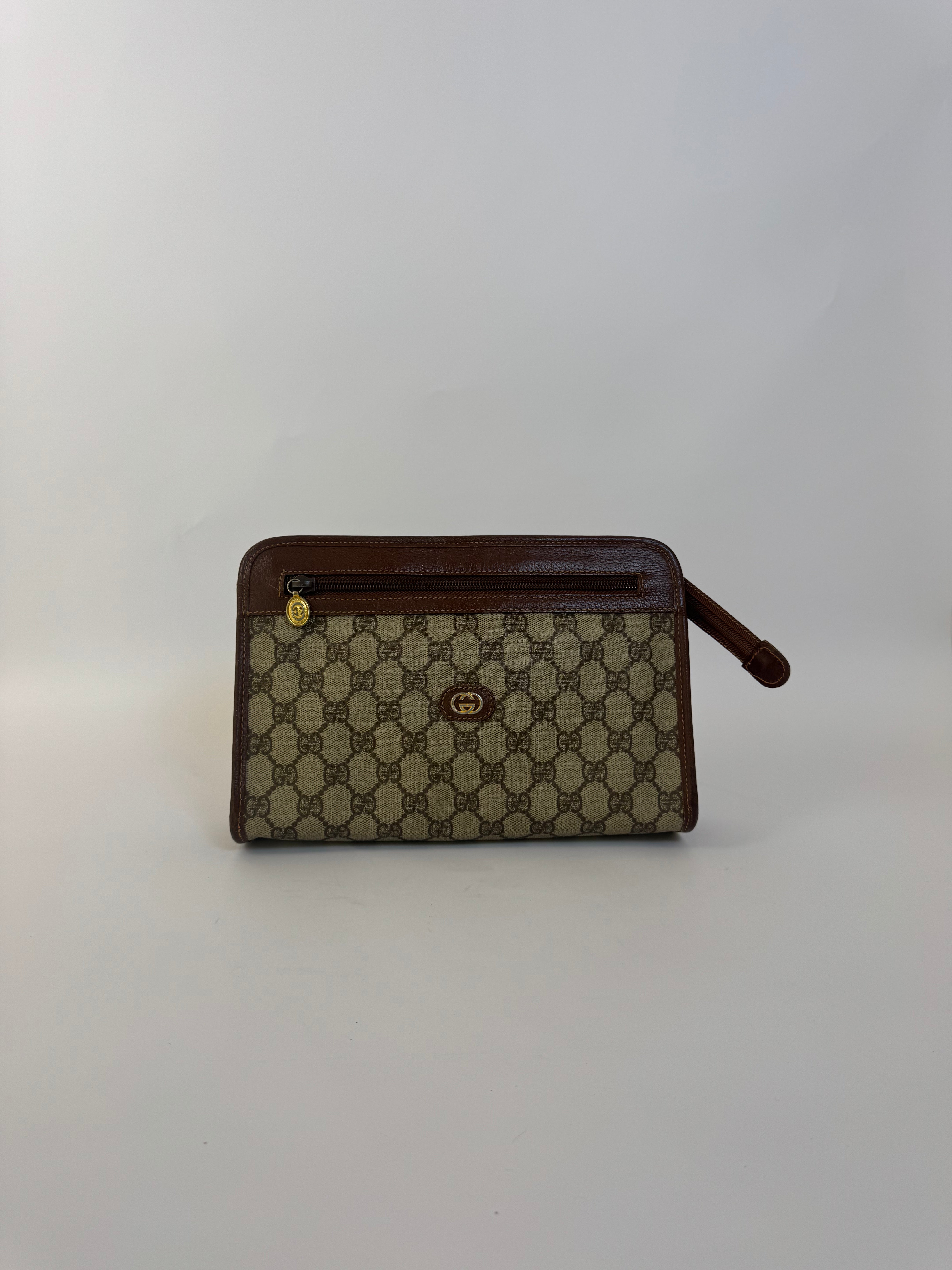 Gucci Canvas Leather Clutch