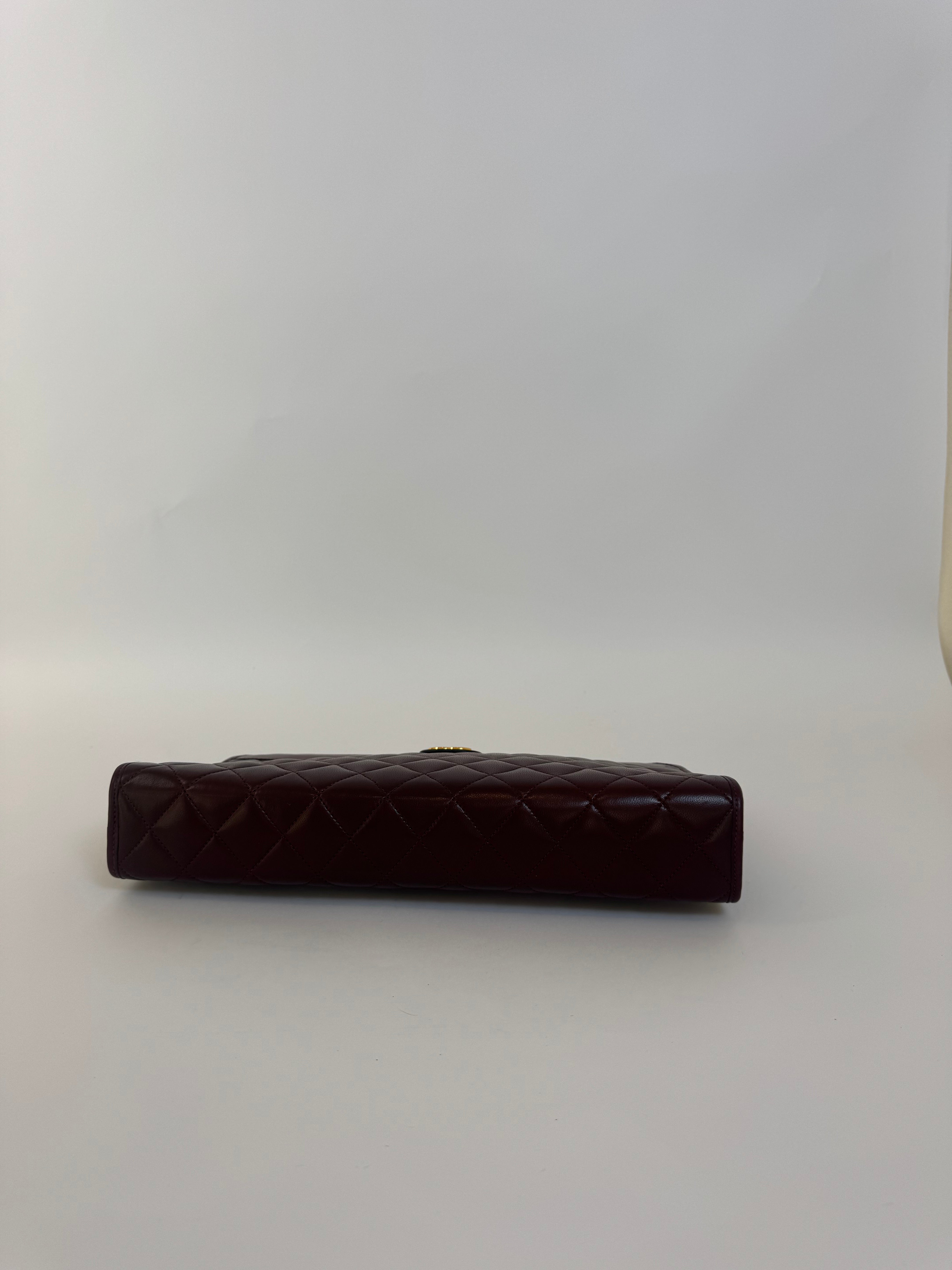Chanel Vintage Burgundy Clutch