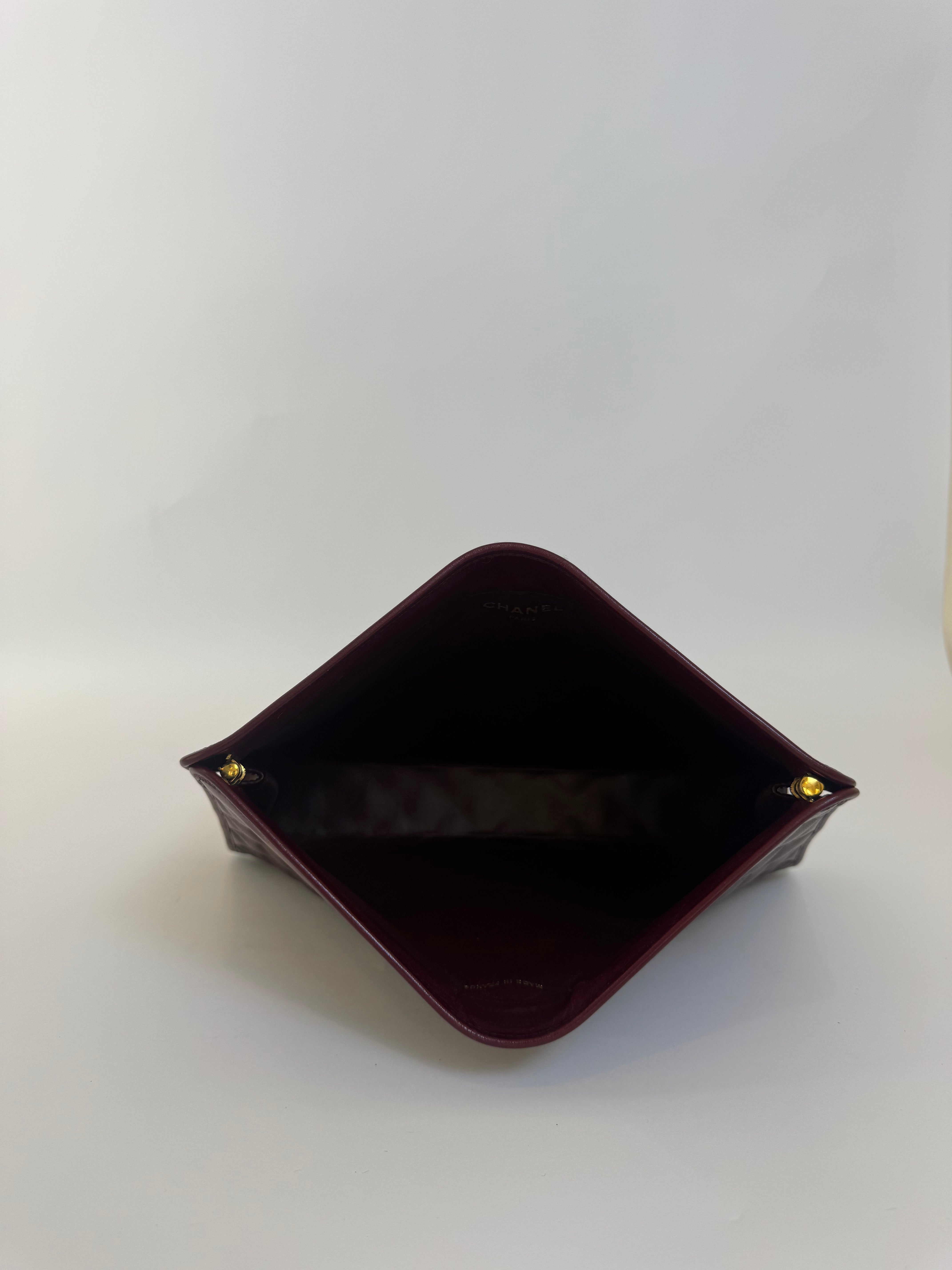 Chanel Vintage Burgundy Clutch