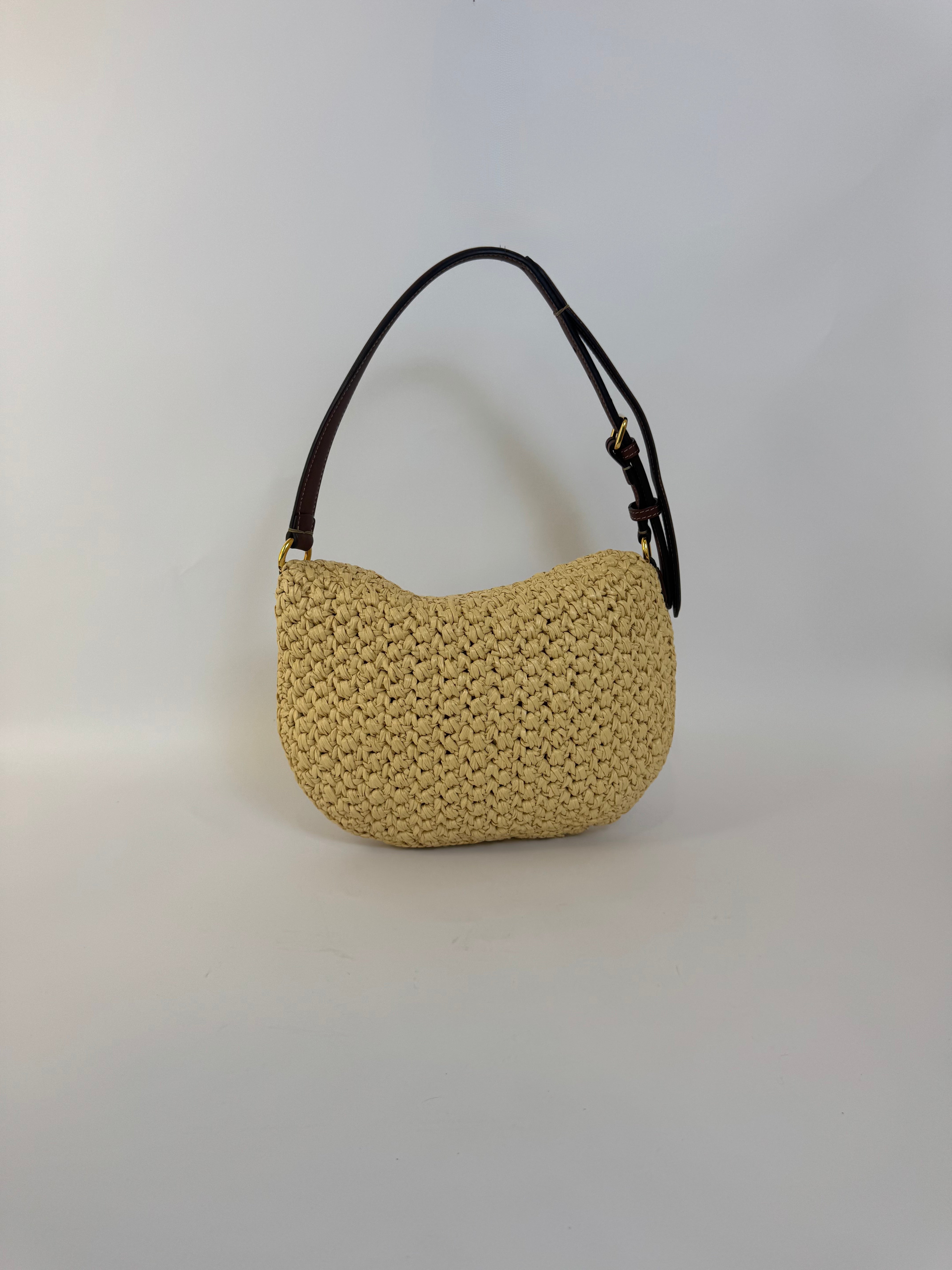 Fendi Raffia Mama Baguette Handbag