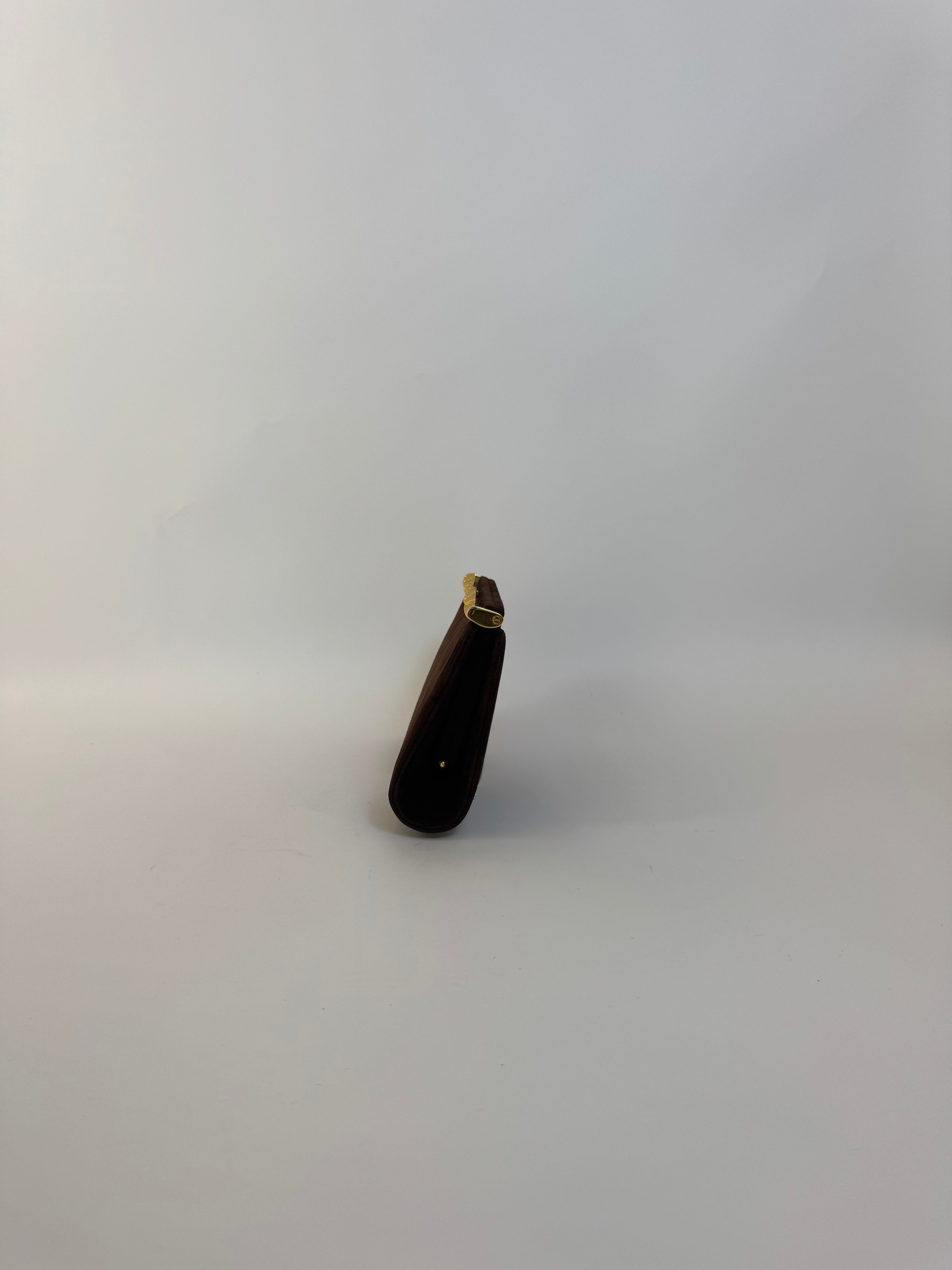 Gucci Vintage Brown Suede Clutch