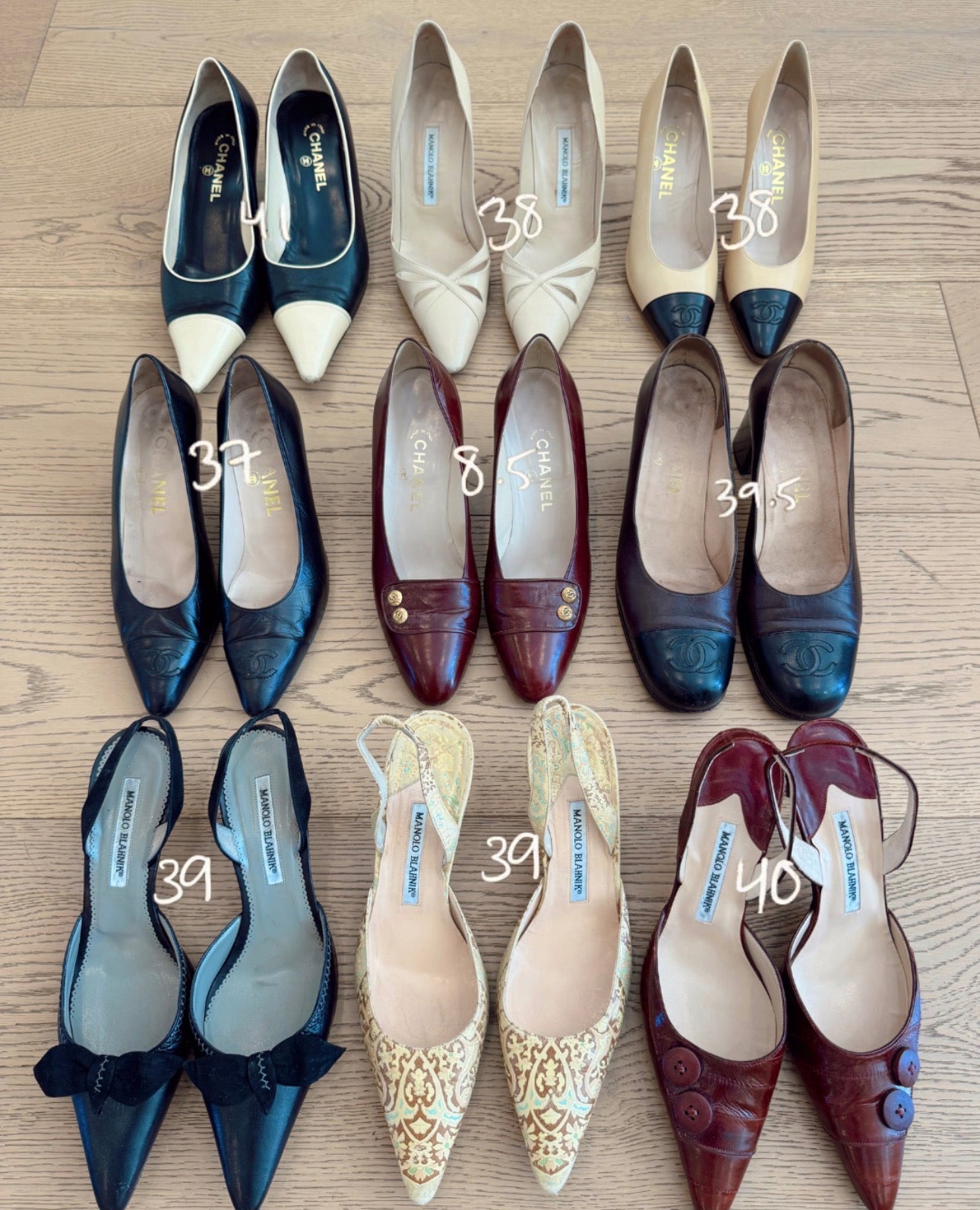 Manolo Blahnik Jacquard Slingbacks 39