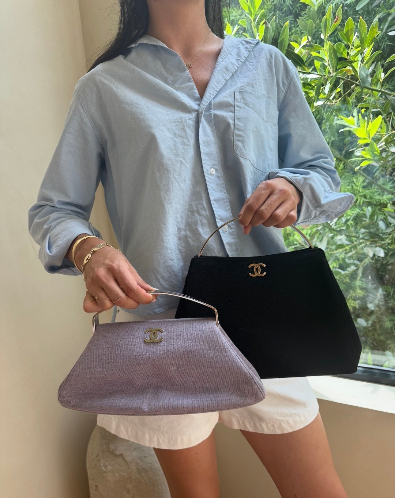 Chanel Frame Top Handle Handbag