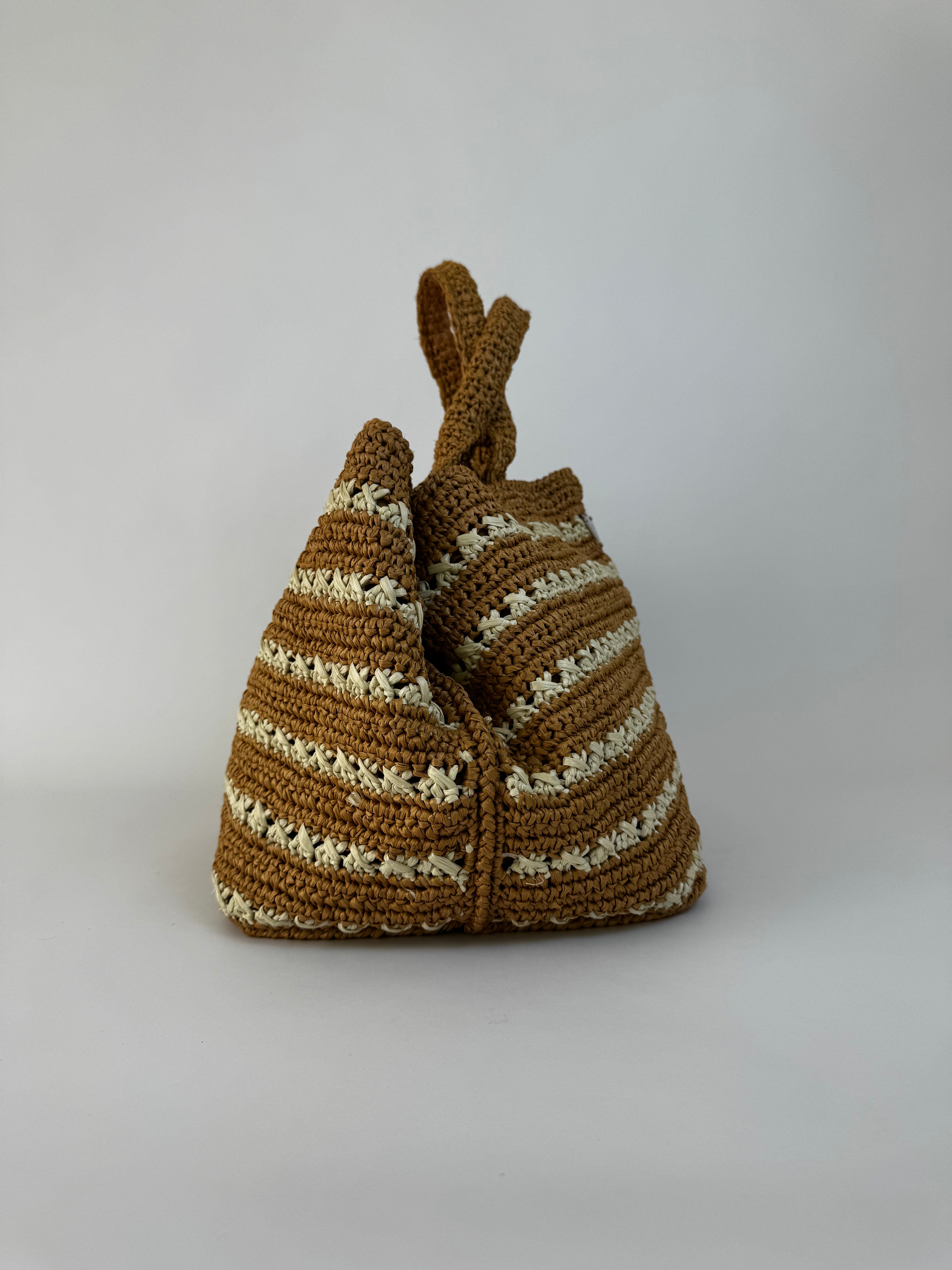 Prada Raffia Crochet Tote